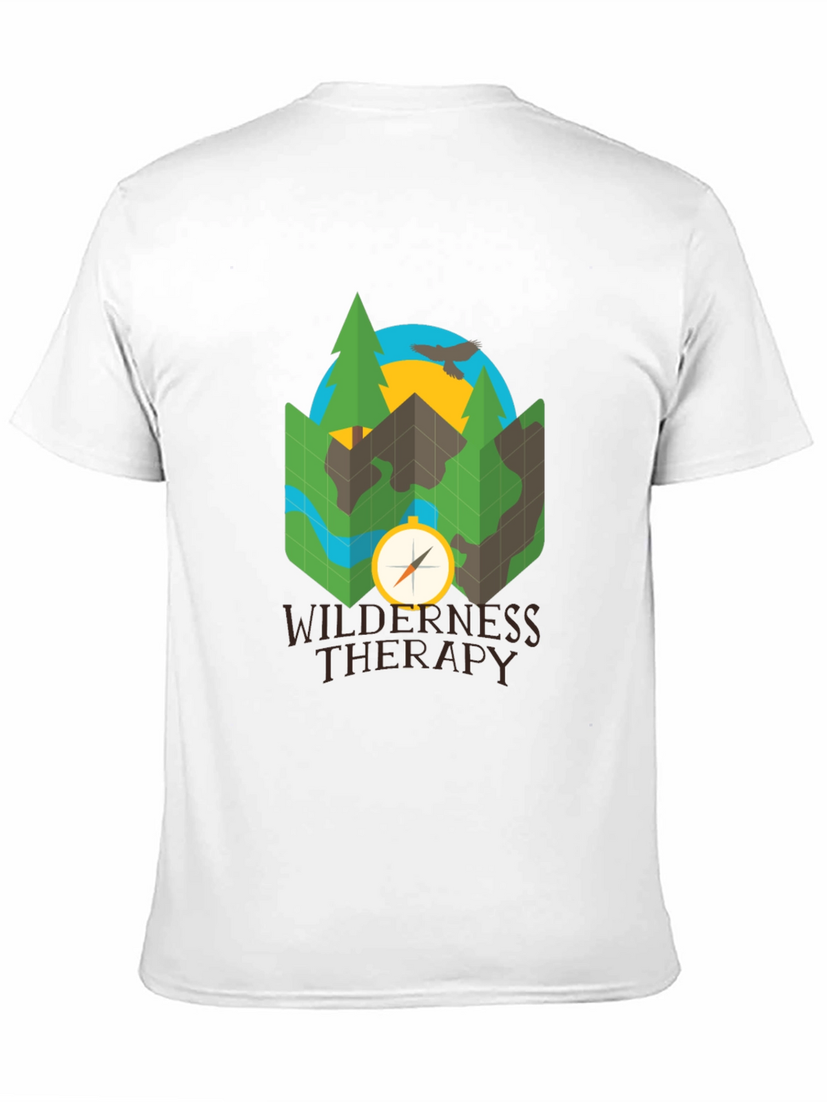 Wilderness Therapy Compass Graphic Tee - Black