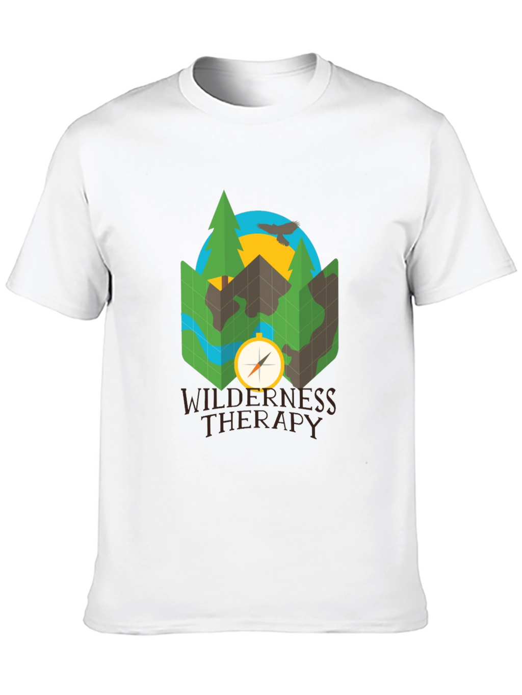 Wilderness Therapy Compass Graphic Tee - Black