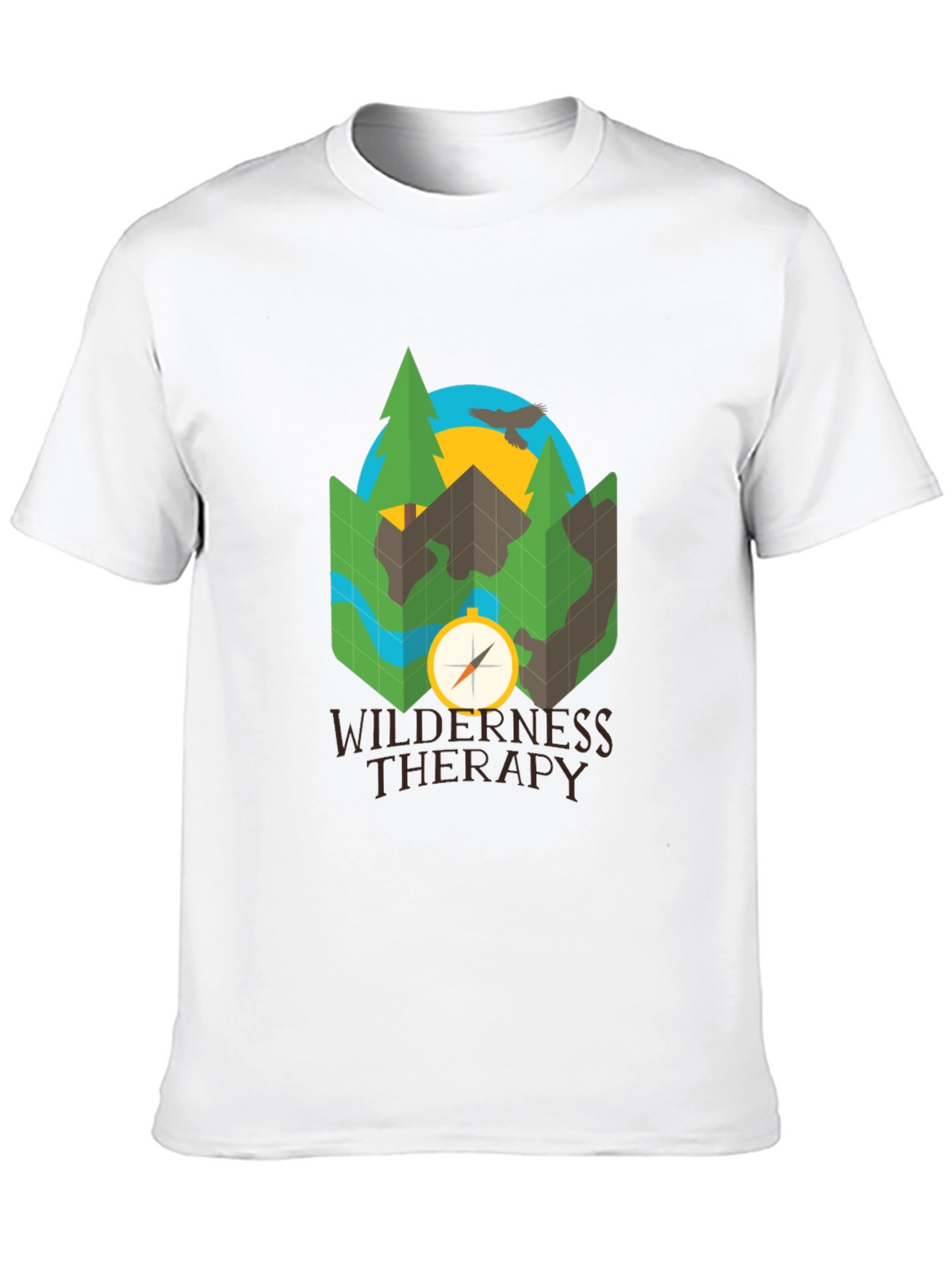 Wilderness Therapy Compass Graphic Tee - Black