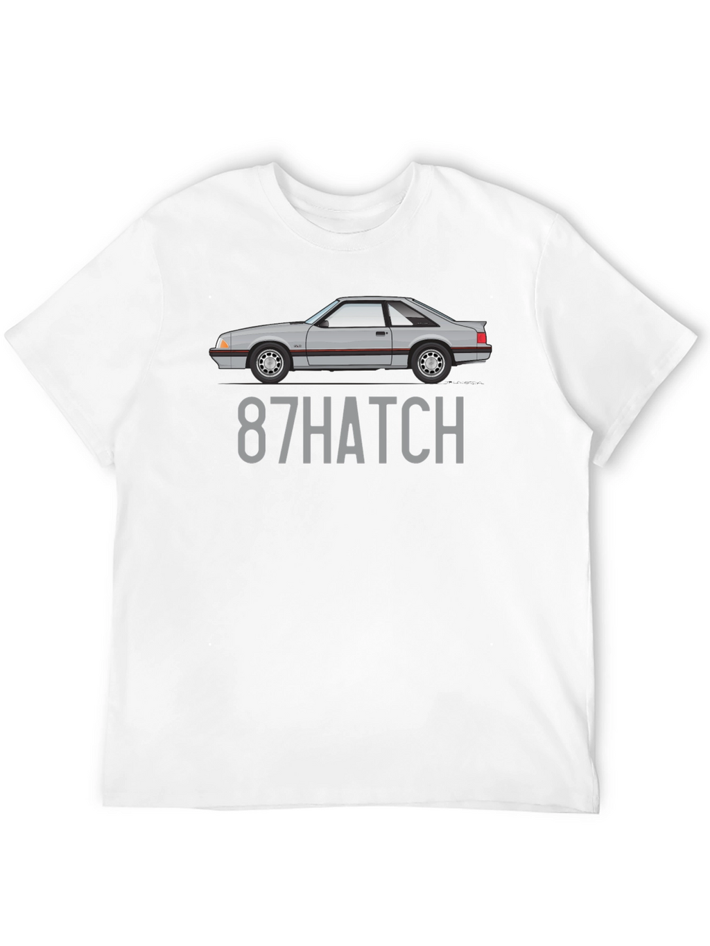 87 Hatch T-Shirt - Classic Car Enthusiast Tee