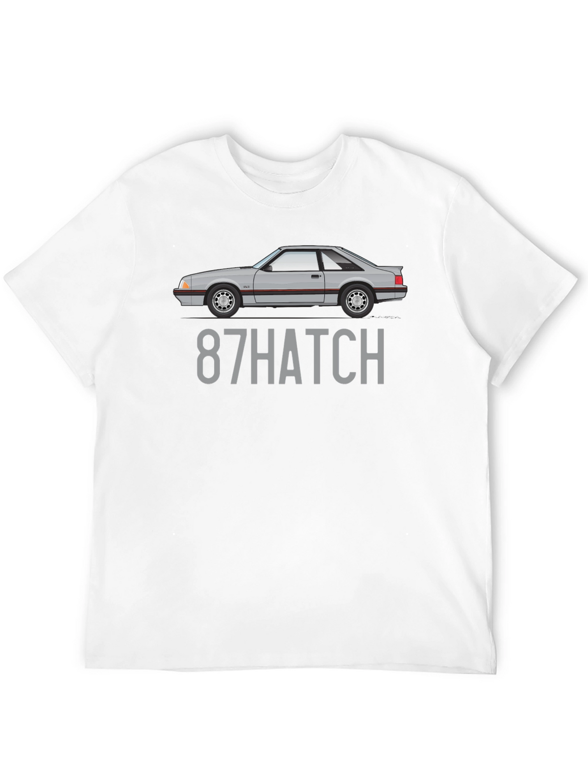 87 Hatch T-Shirt - Classic Car Enthusiast Tee