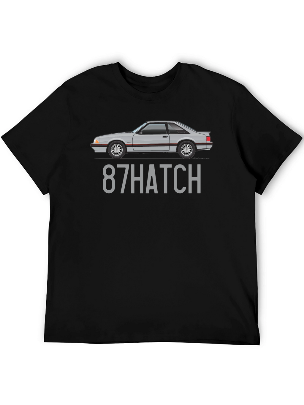 87 Hatch T-Shirt - Classic Car Enthusiast Tee
