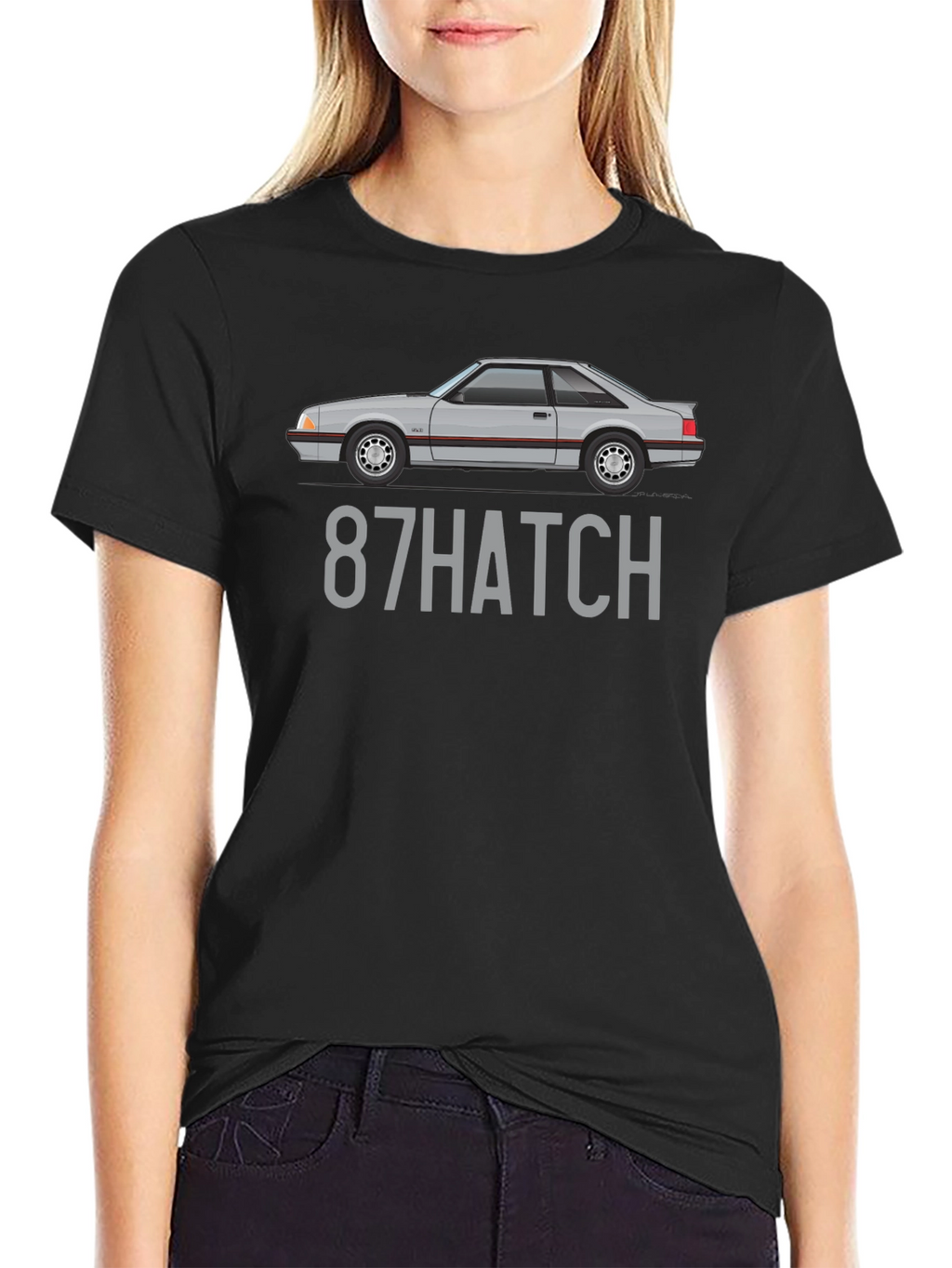 87 Hatch T-Shirt - Classic Car Enthusiast Tee