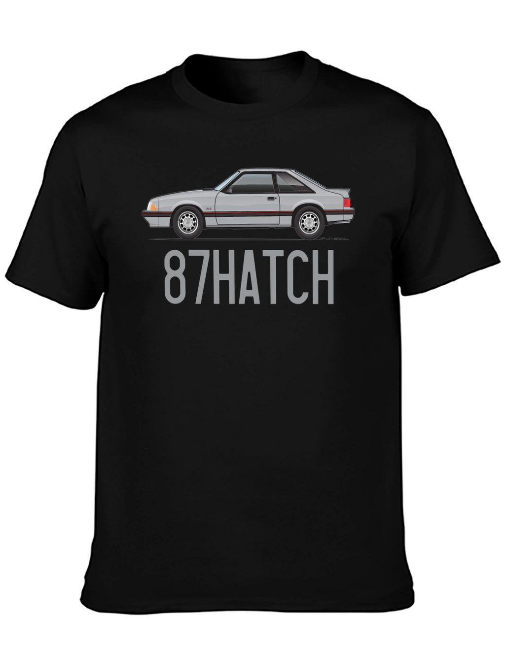 87 Hatch T-Shirt - Classic Car Enthusiast Tee