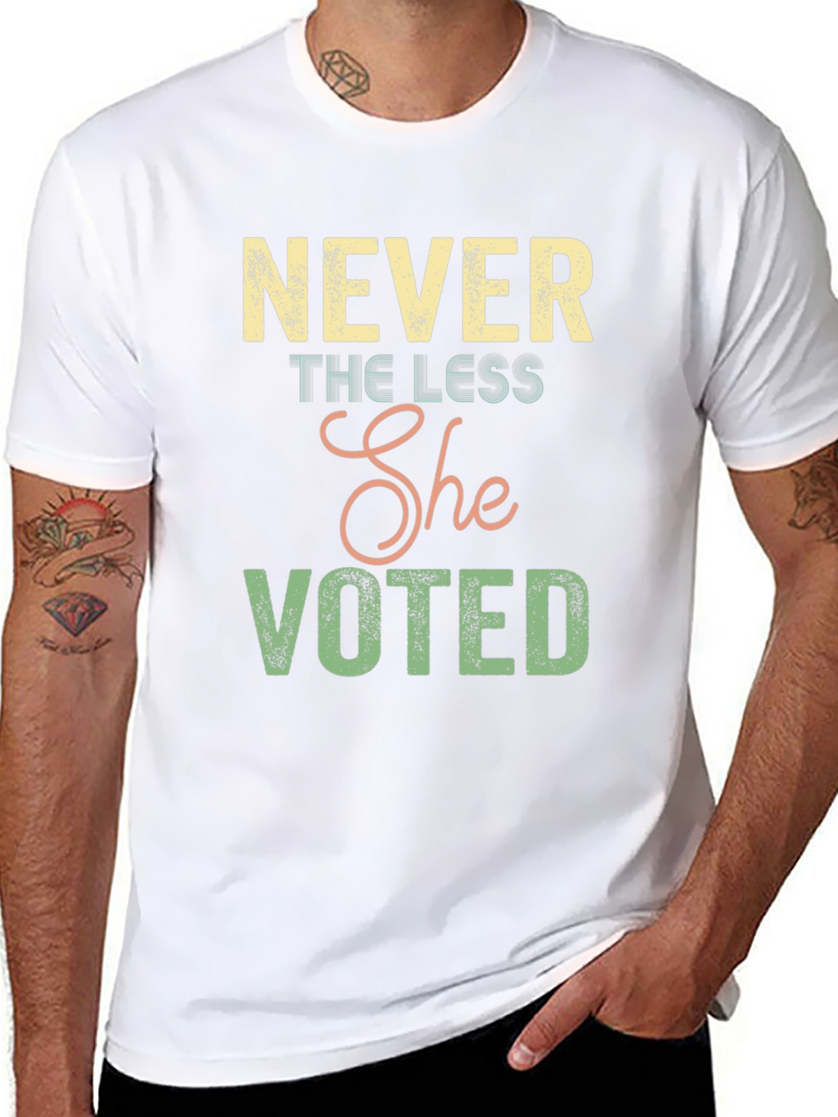 Never the Less She Voted Graphic Tee