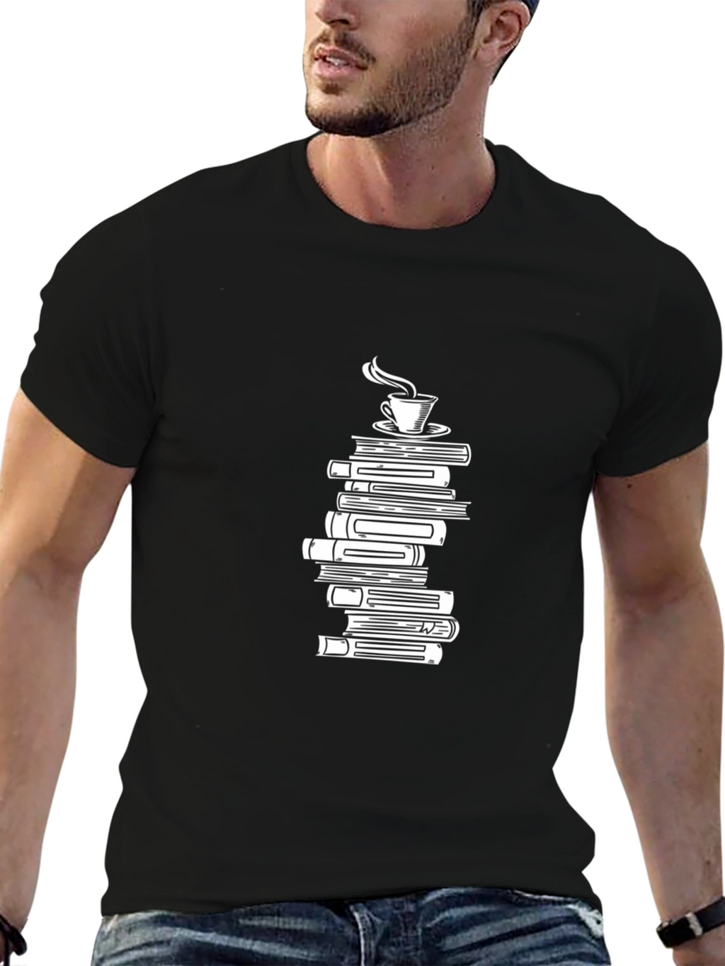 Book & Coffee Tee - Literary Comfort