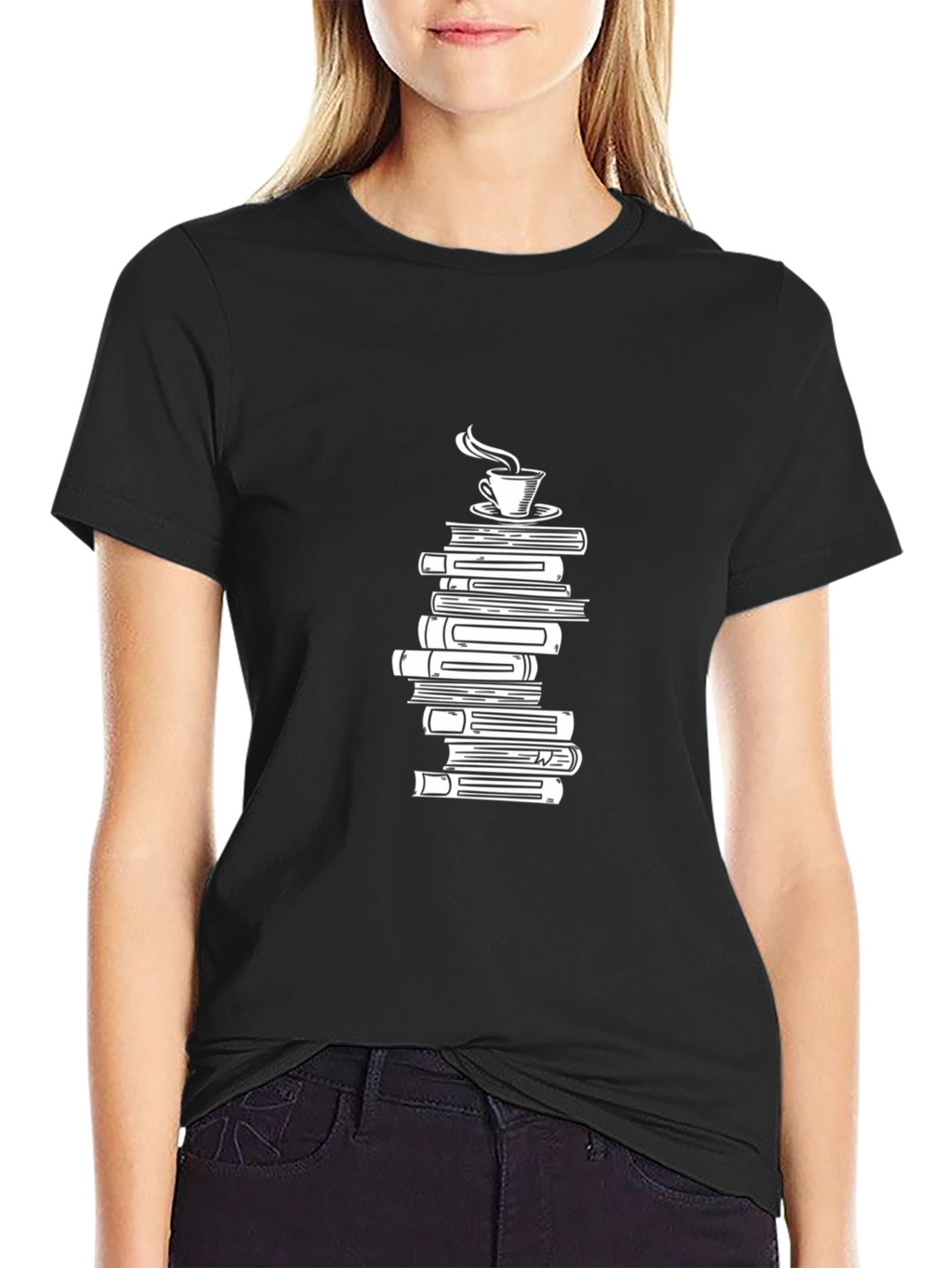 Book & Coffee Tee - Literary Comfort