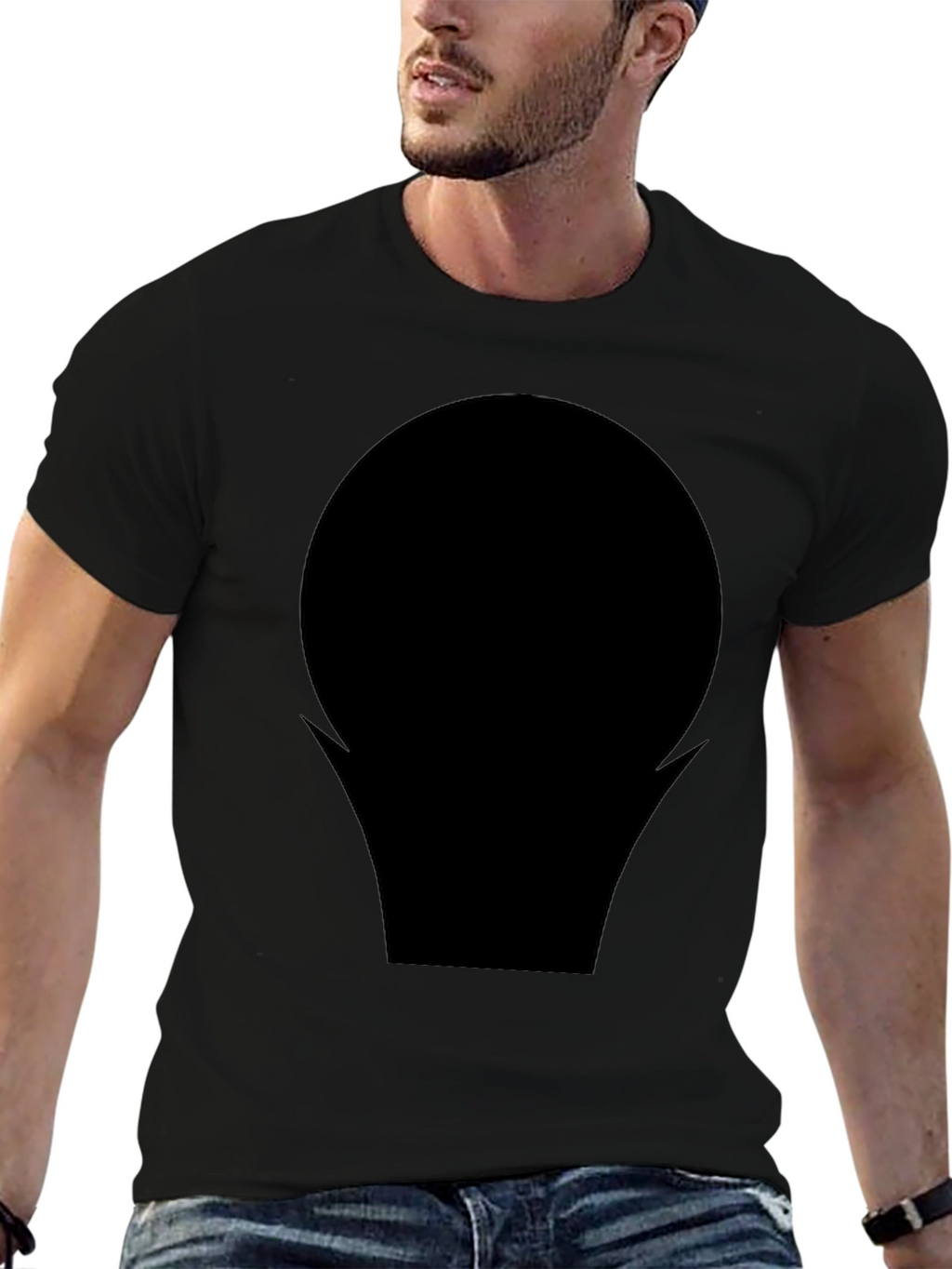 Modern Black Graphic Tee - Bold Statement Shirt