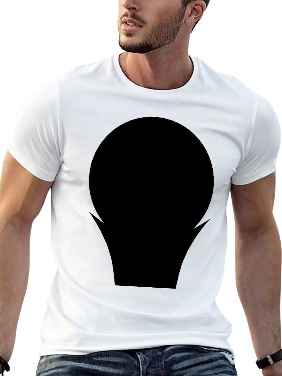 Modern Black Graphic Tee - Bold Statement Shirt