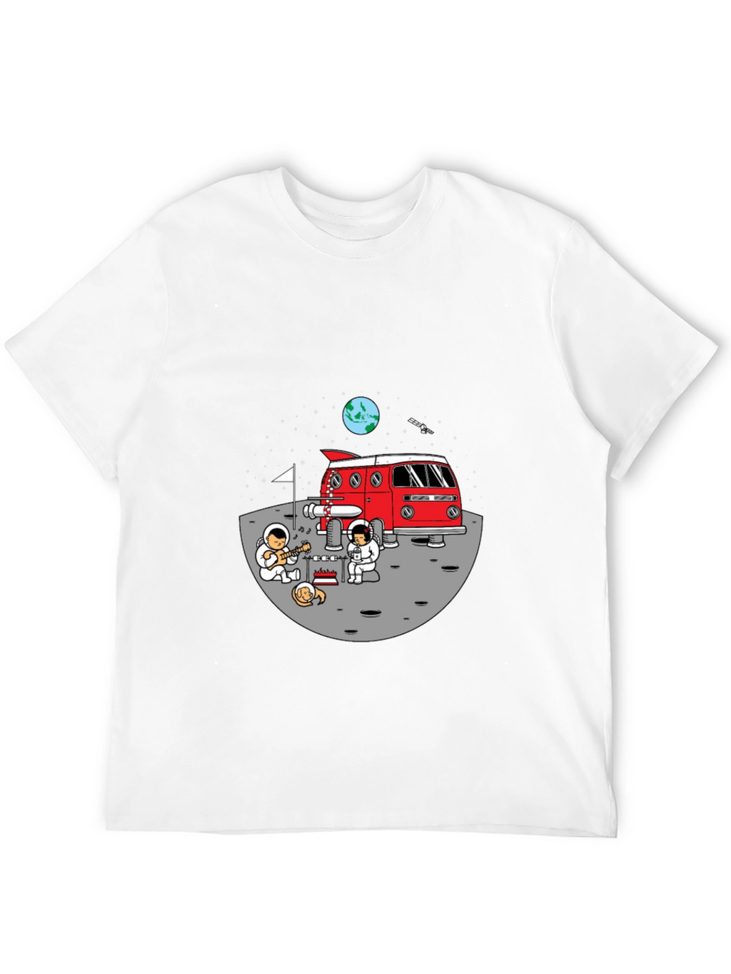 Astronauts on Moon T-Shirt