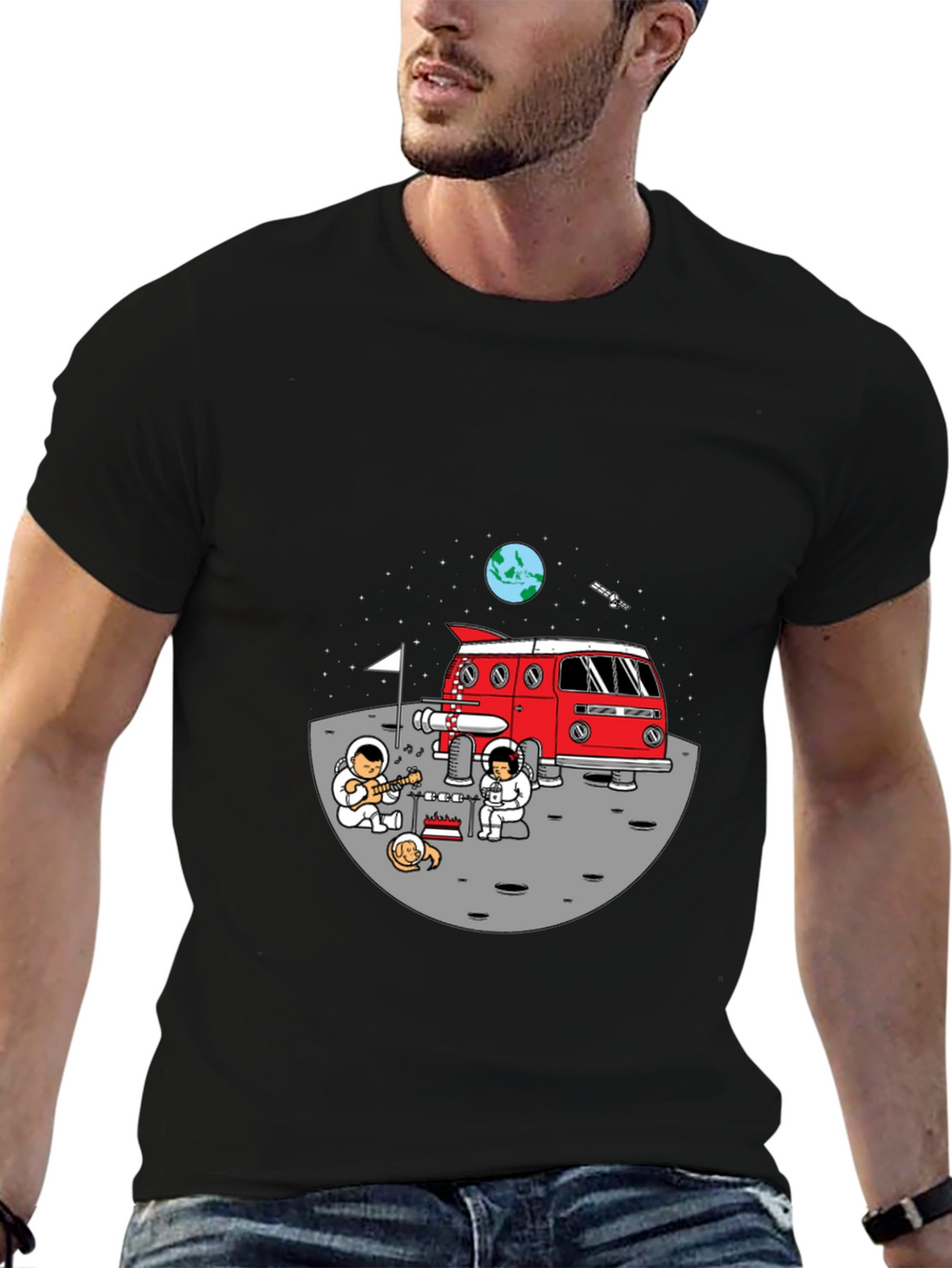 Astronauts on Moon T-Shirt
