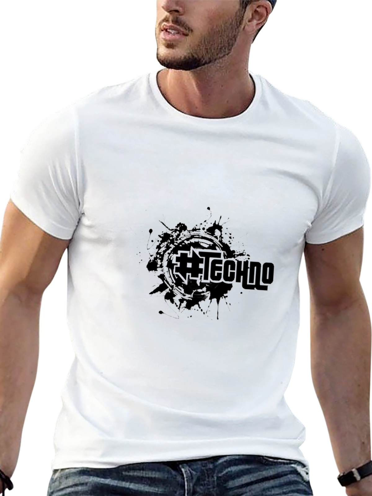 Abstract Techno Music T-Shirt