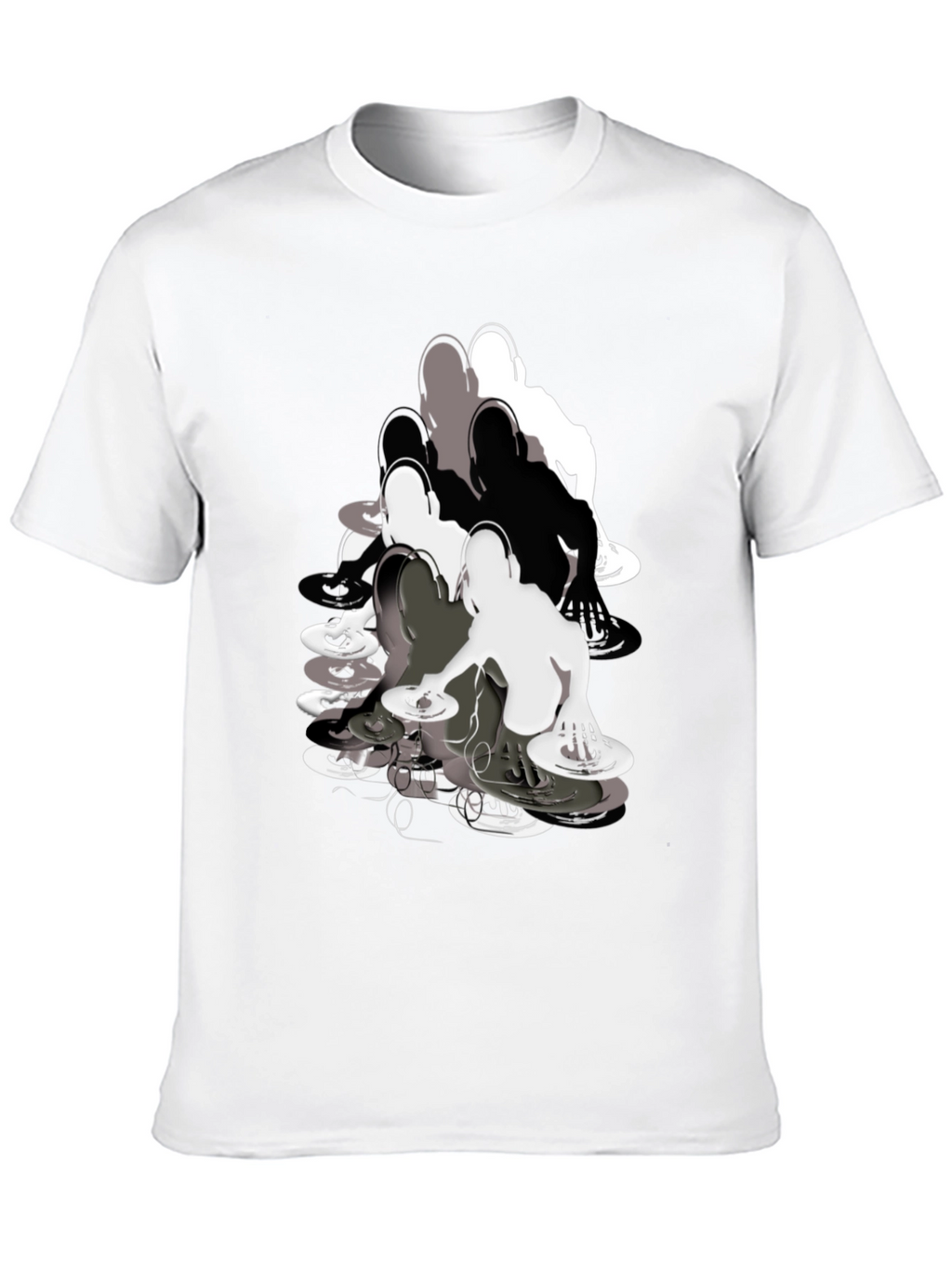 DJ Turntable Graphic Black T-Shirt