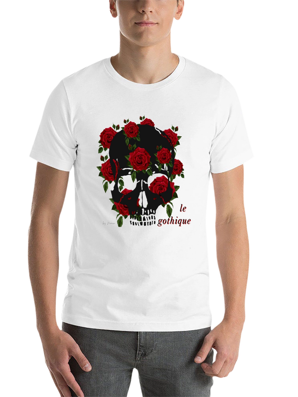 Gothic Skull Rose T-Shirt