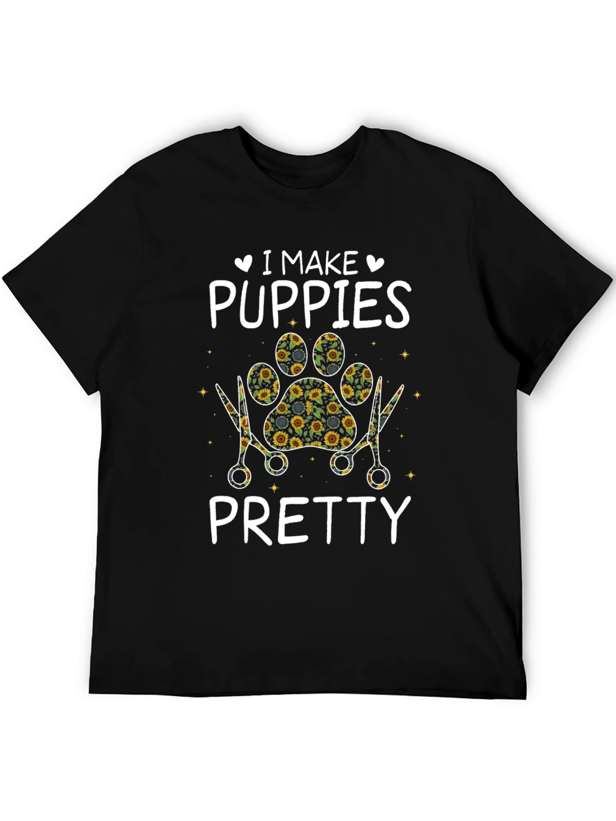 I Make Puppies Pretty T-Shirt Pet Groomer Tee