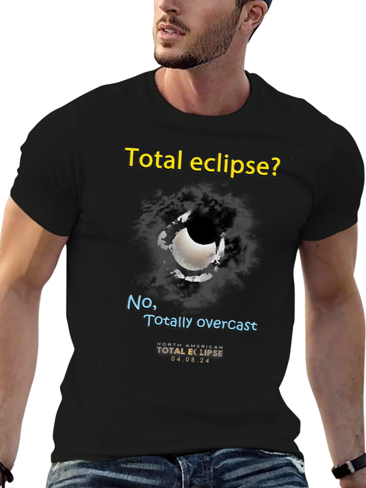 Total Eclipse Overcast T-Shirt - Unique Graphic Tee