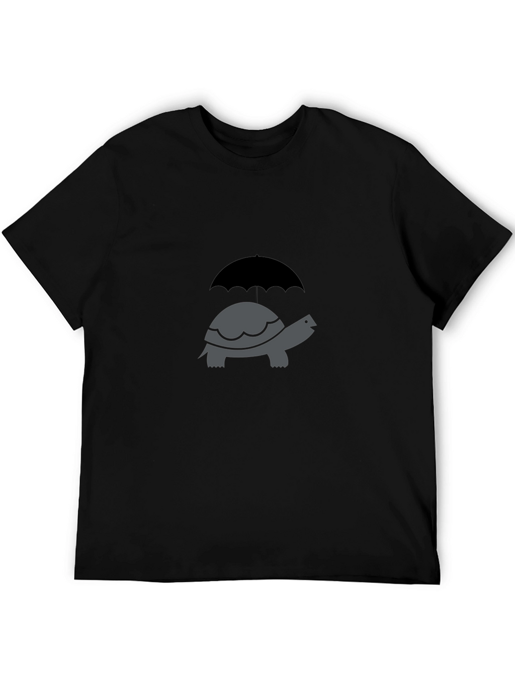 Turtle Umbrella Graphic Tee - Classic Crew Neck