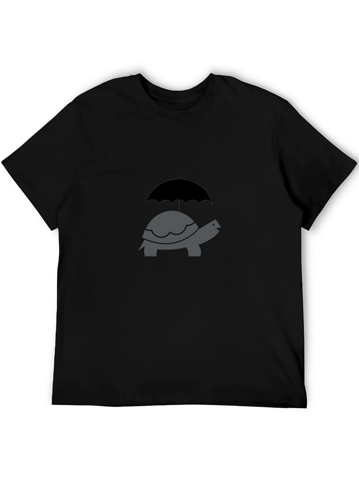 Turtle Umbrella Graphic Tee - Classic Crew Neck