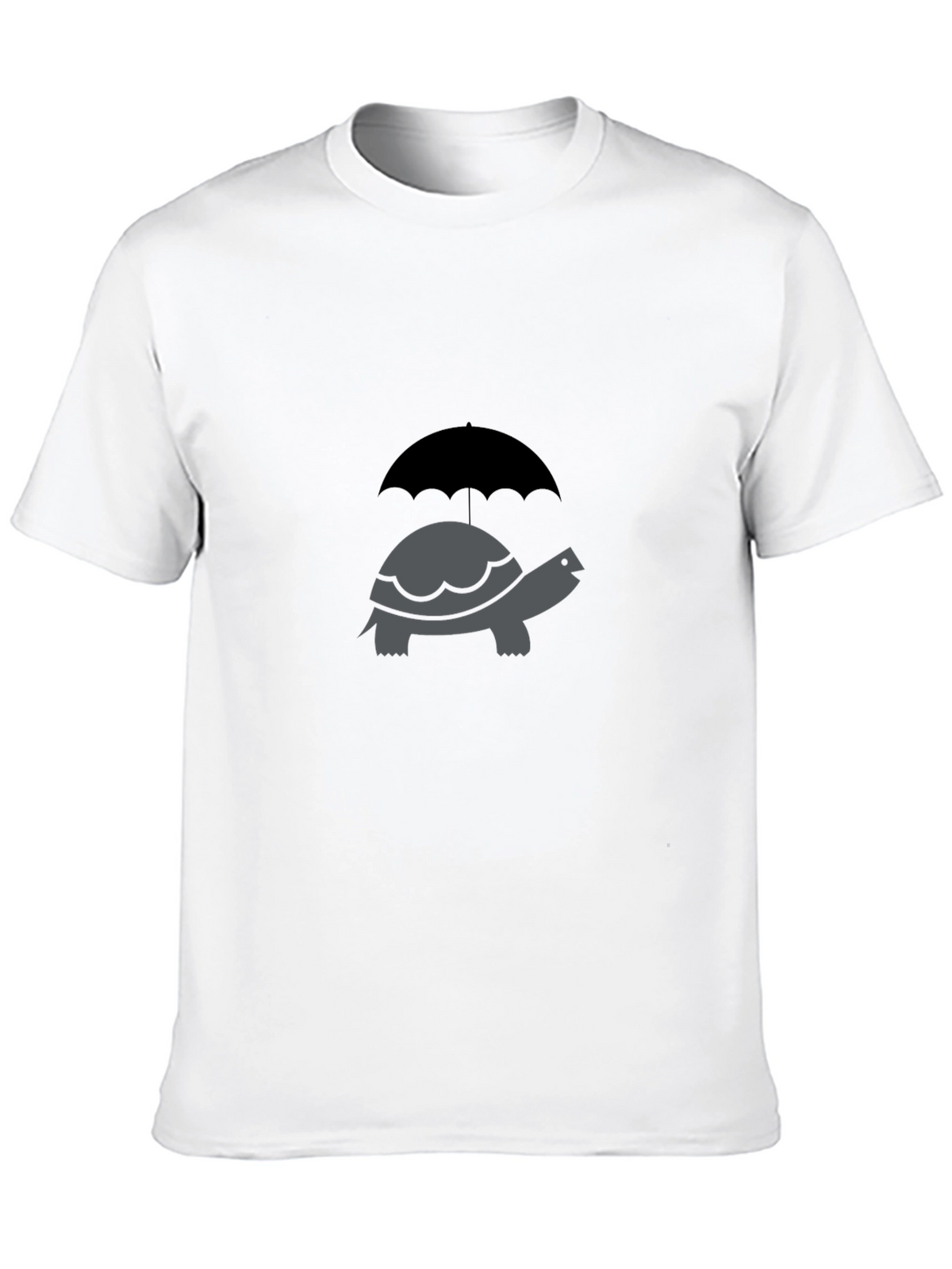 Turtle Umbrella Graphic Tee - Classic Crew Neck
