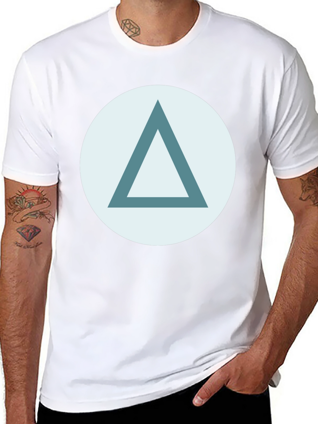 Triangle Graphic Tee - Stylish Casual Wear