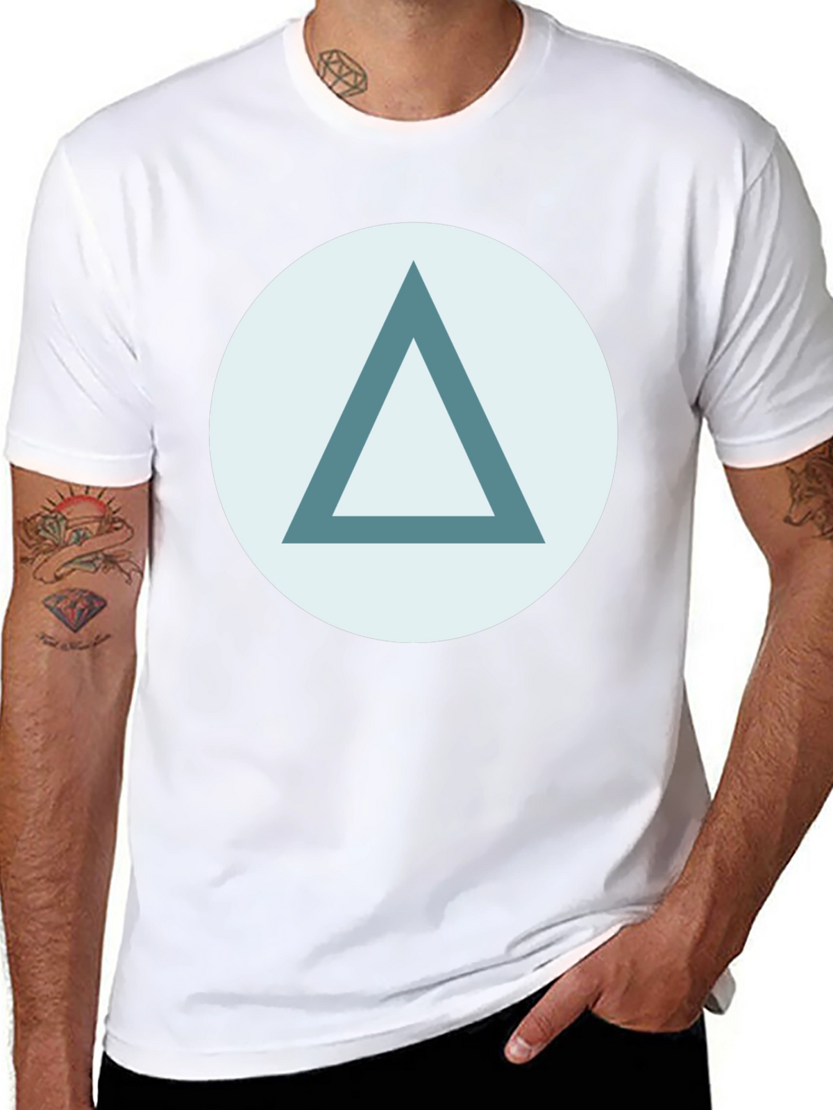 Triangle Graphic Tee - Stylish Casual Wear