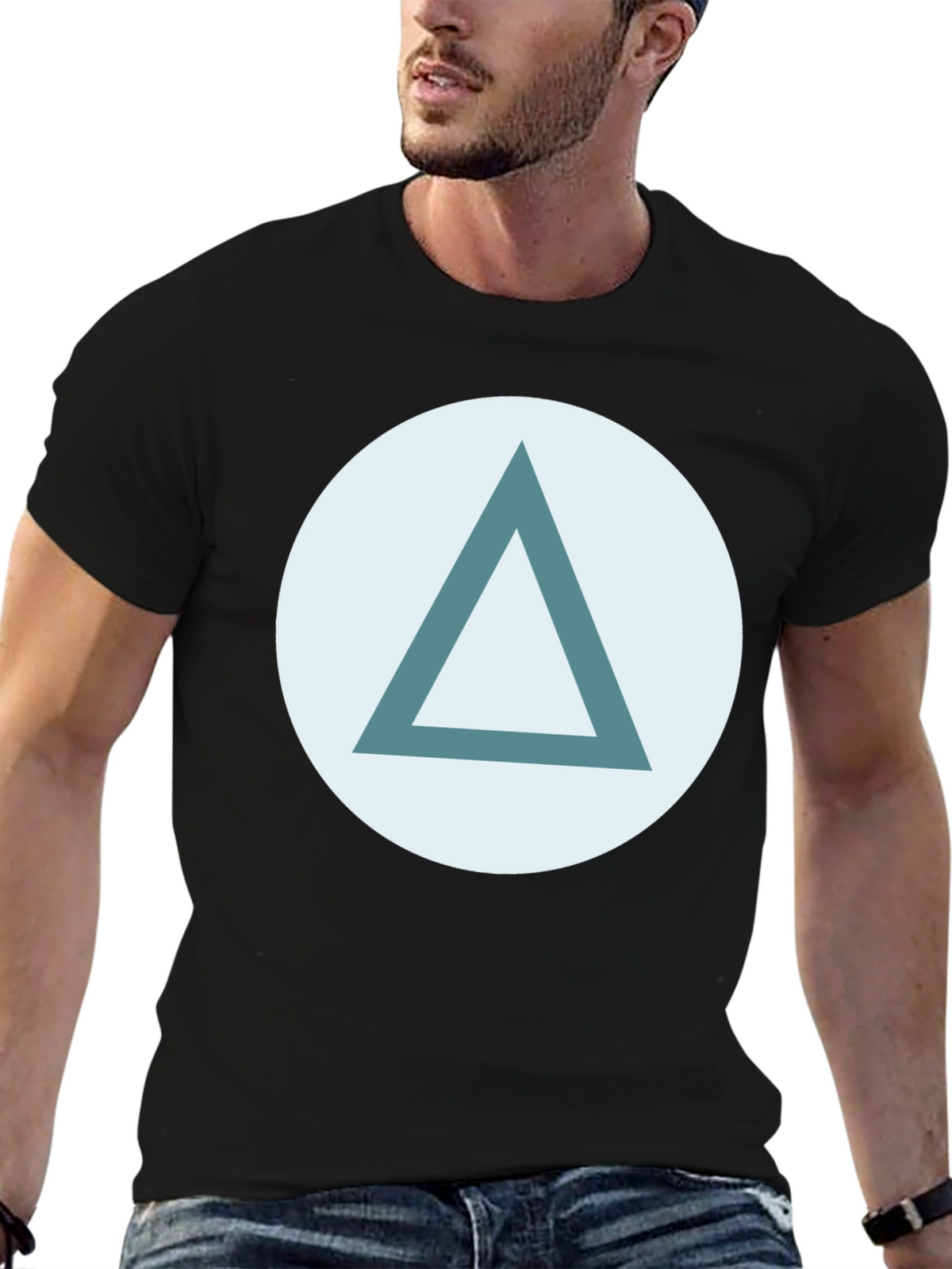 Triangle Graphic Tee - Stylish Casual Wear