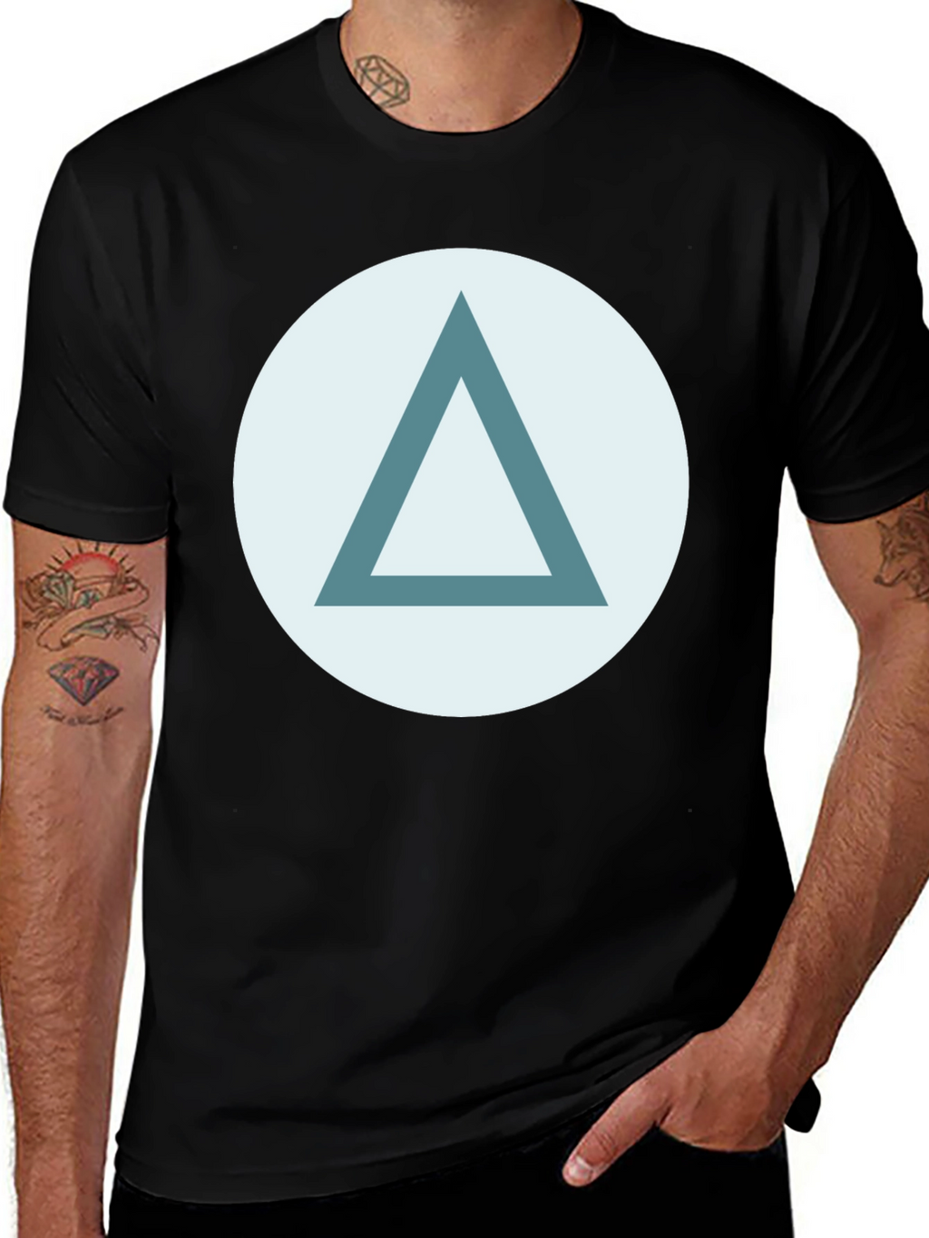 Triangle Graphic Tee - Stylish Casual Wear
