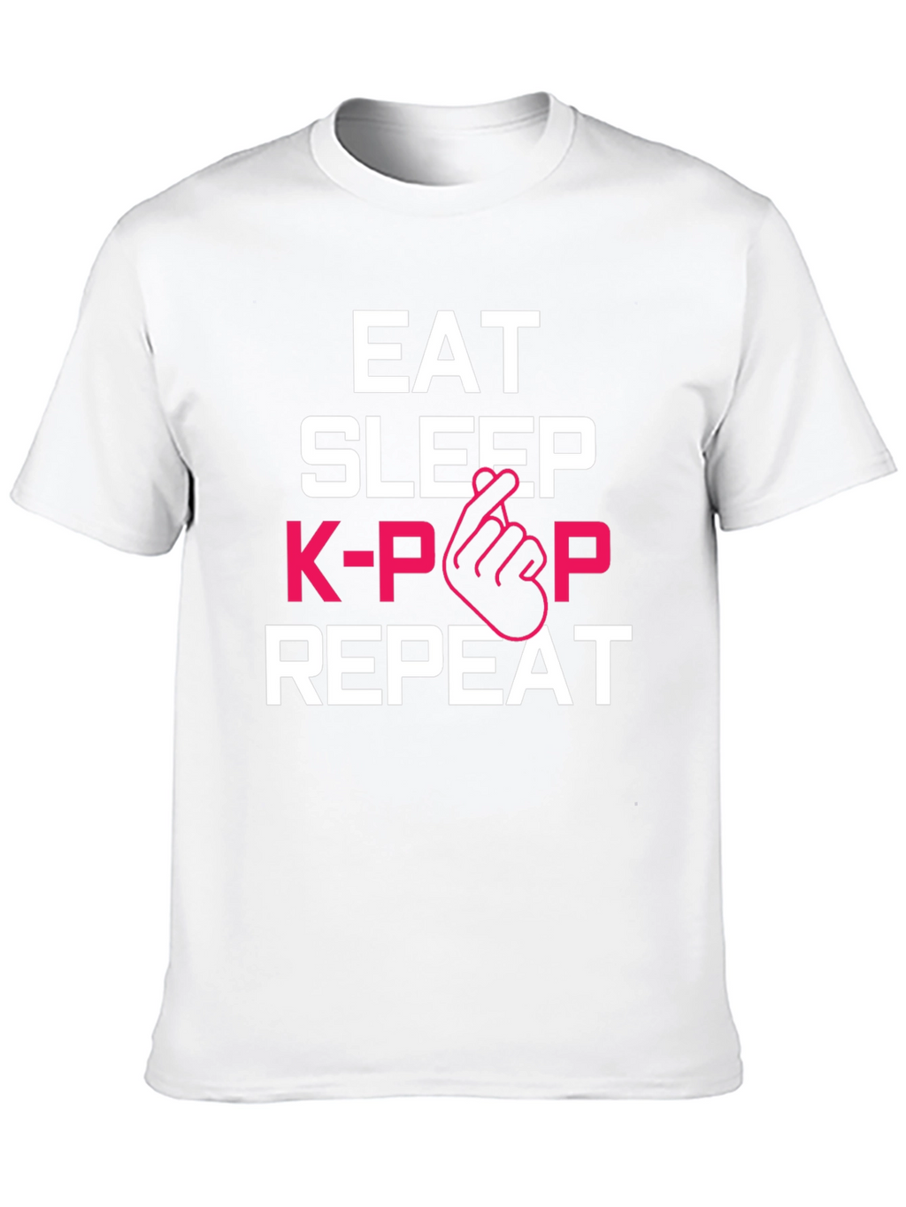 Eat Sleep K-Pop Repeat Graphic Tee