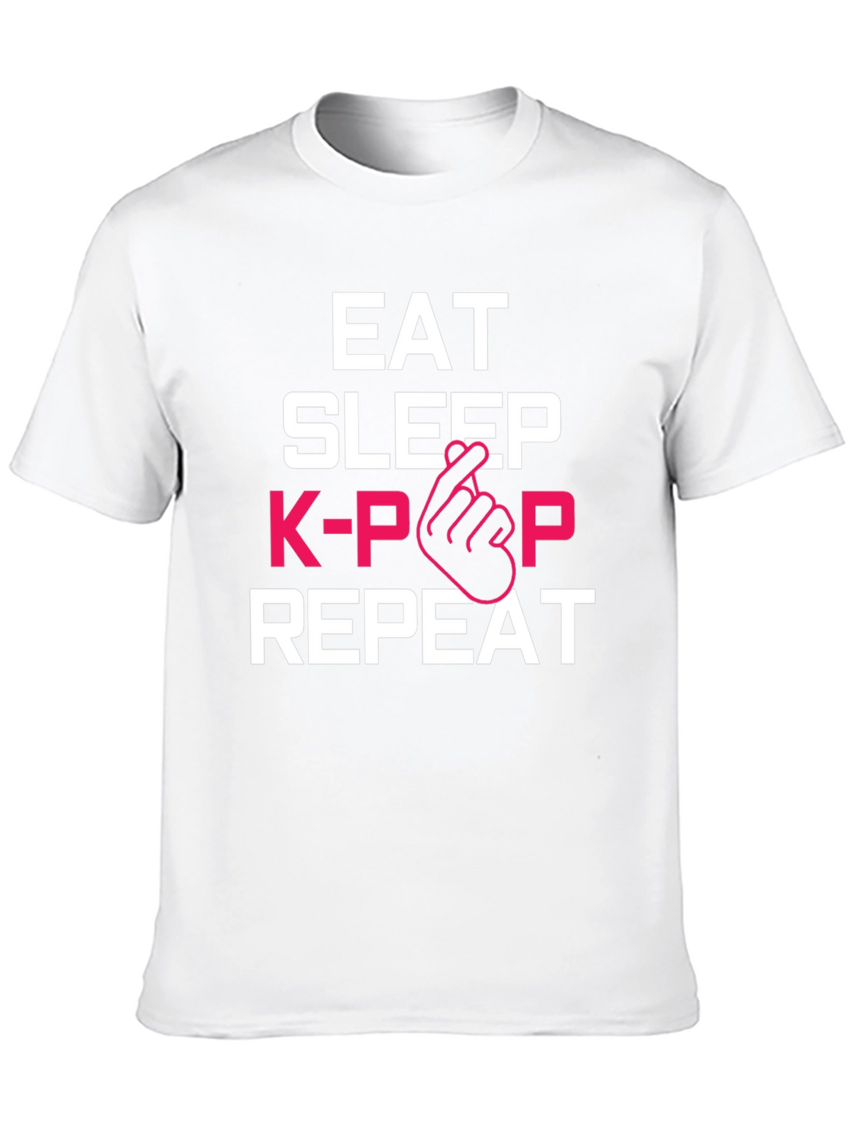 Eat Sleep K-Pop Repeat Graphic Tee