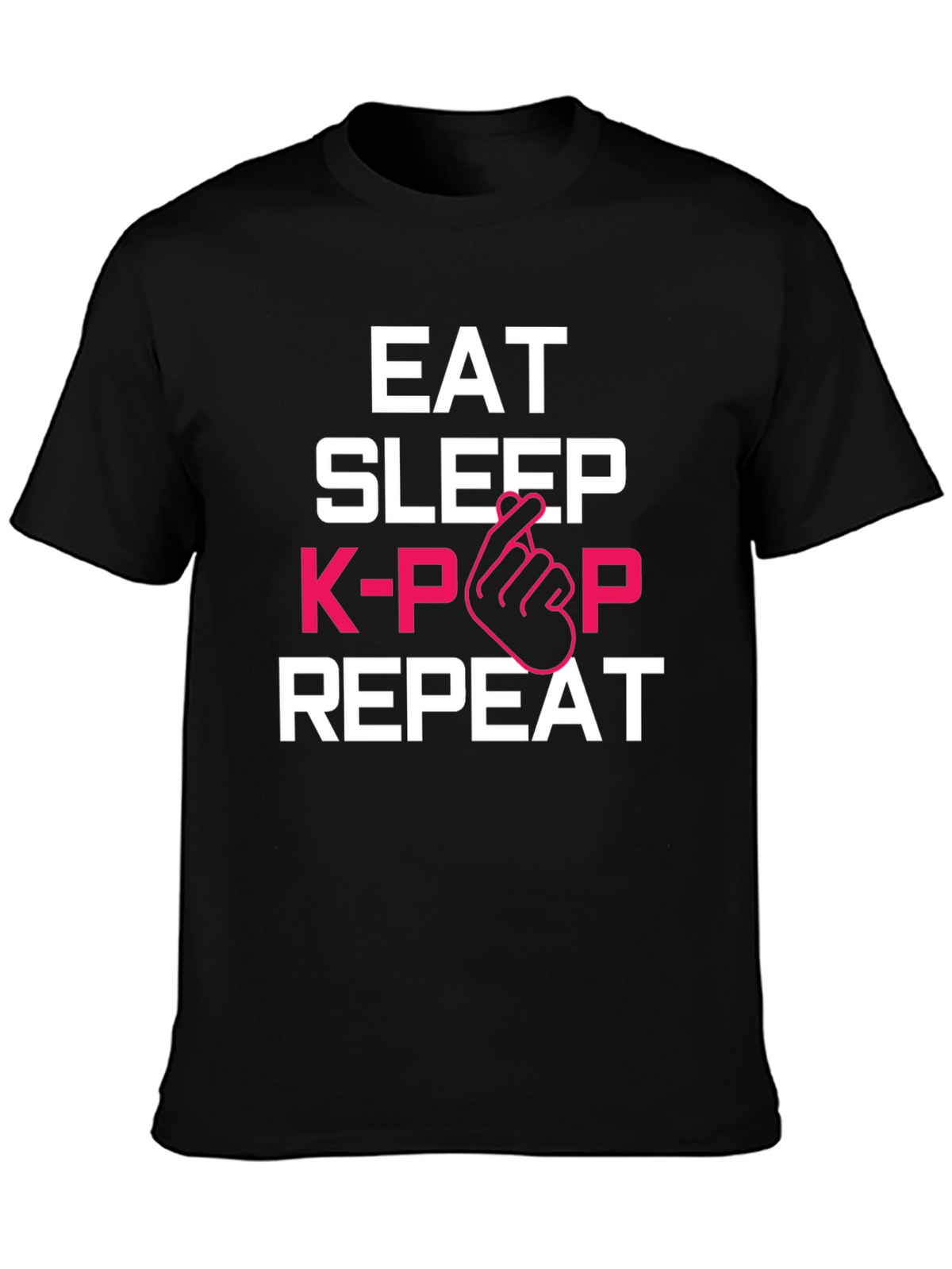 Eat Sleep K-Pop Repeat Graphic Tee