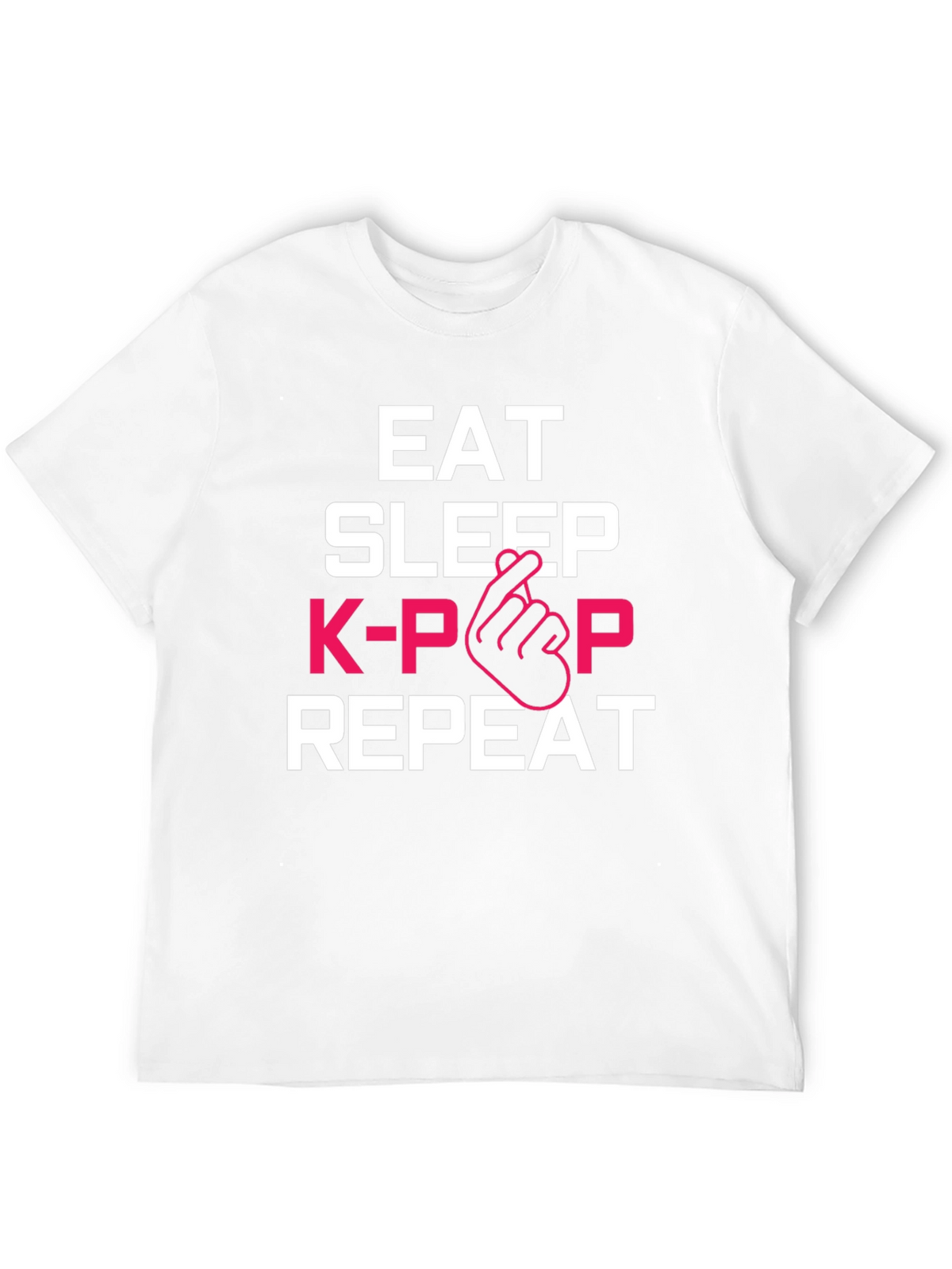 Eat Sleep K-Pop Repeat Graphic Tee