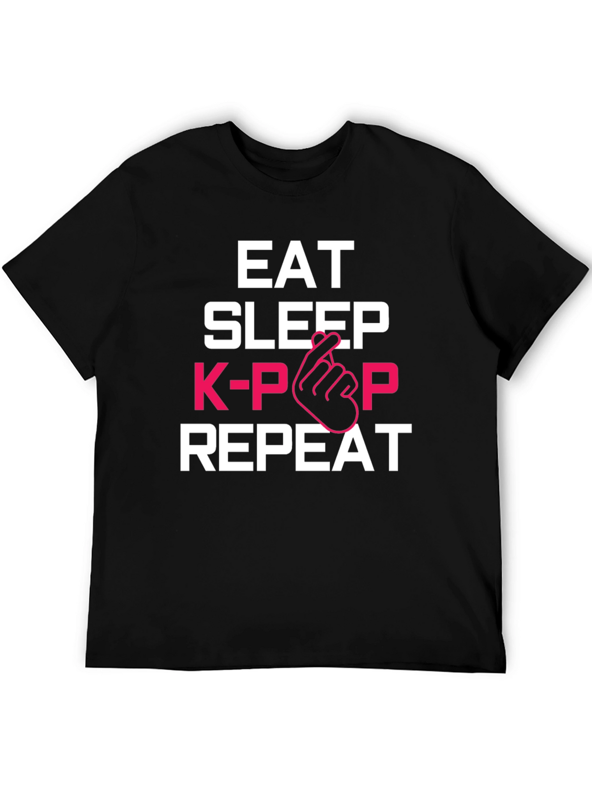 Eat Sleep K-Pop Repeat Graphic Tee