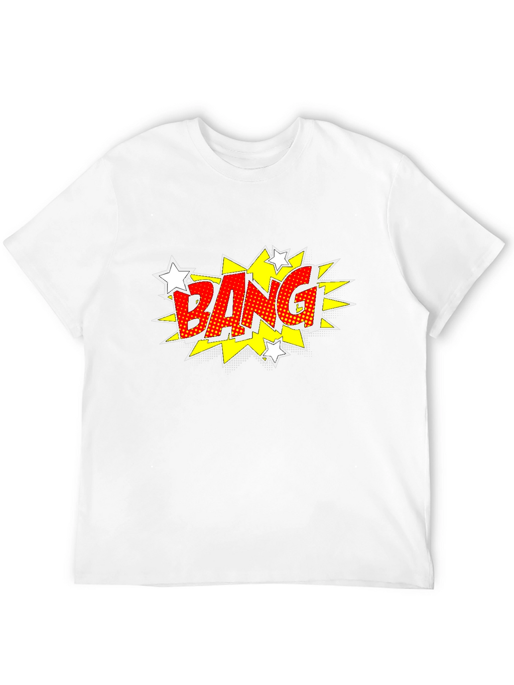 Comic Style Bang Graphic T-Shirt - Bold Black Tee