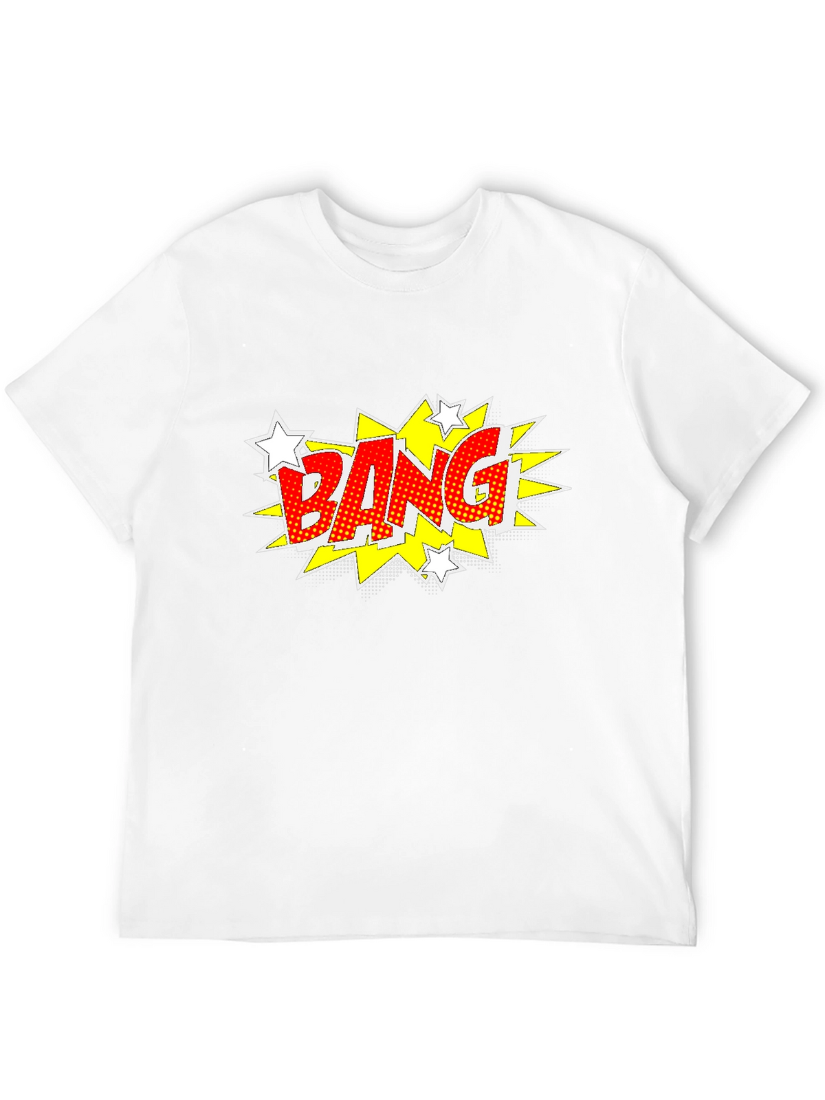 Comic Style Bang Graphic T-Shirt - Bold Black Tee