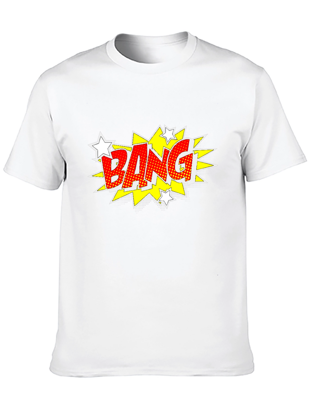 Comic Style Bang Graphic T-Shirt - Bold Black Tee