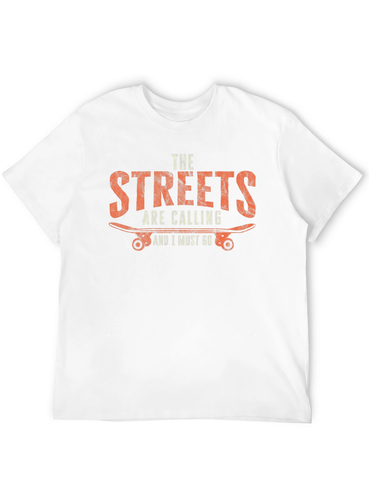 Streets Are Calling Skateboarder Graphic T-Shirt
