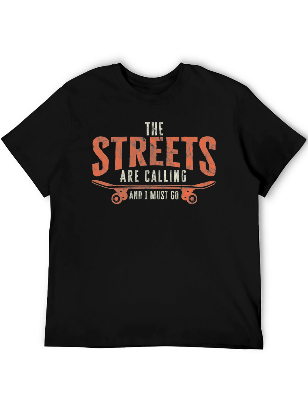 Streets Are Calling Skateboarder Graphic T-Shirt