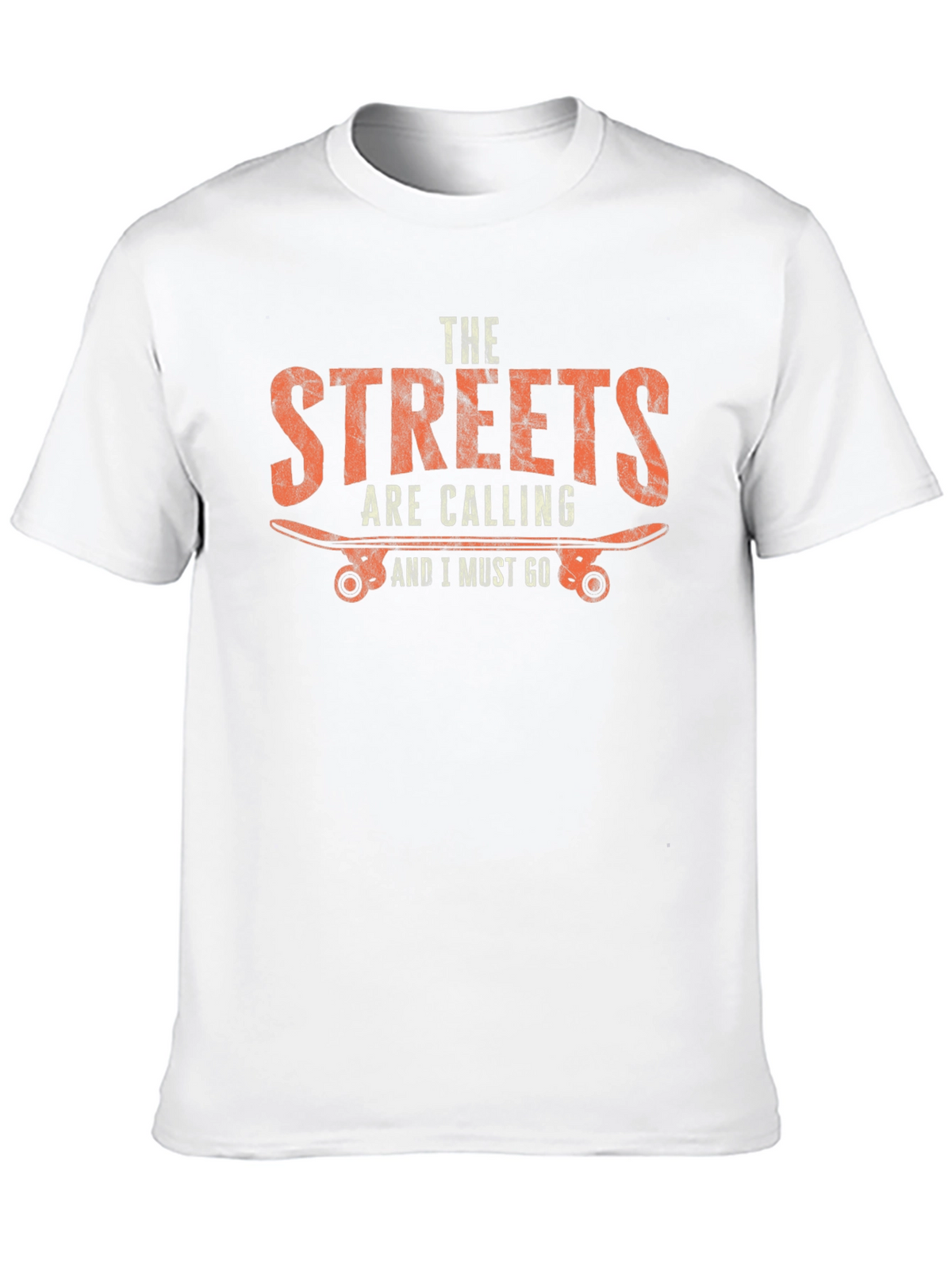 Streets Are Calling Skateboarder Graphic T-Shirt