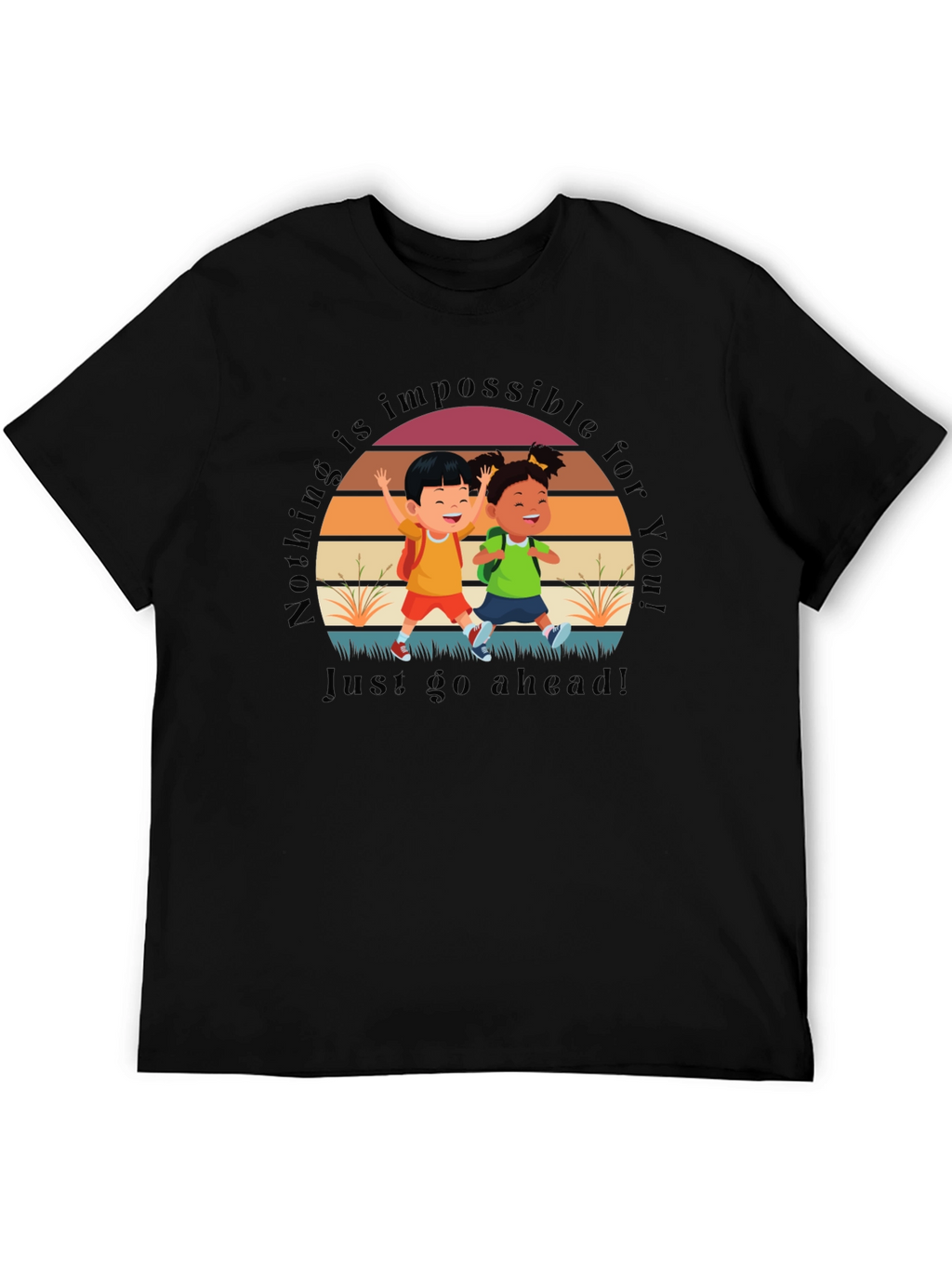Inspirational Kids Graphic T-Shirt - Nothing is Impossible