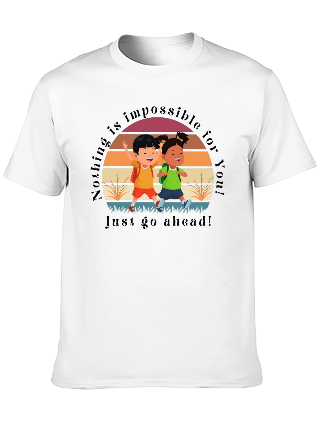Inspirational Kids Graphic T-Shirt - Nothing is Impossible