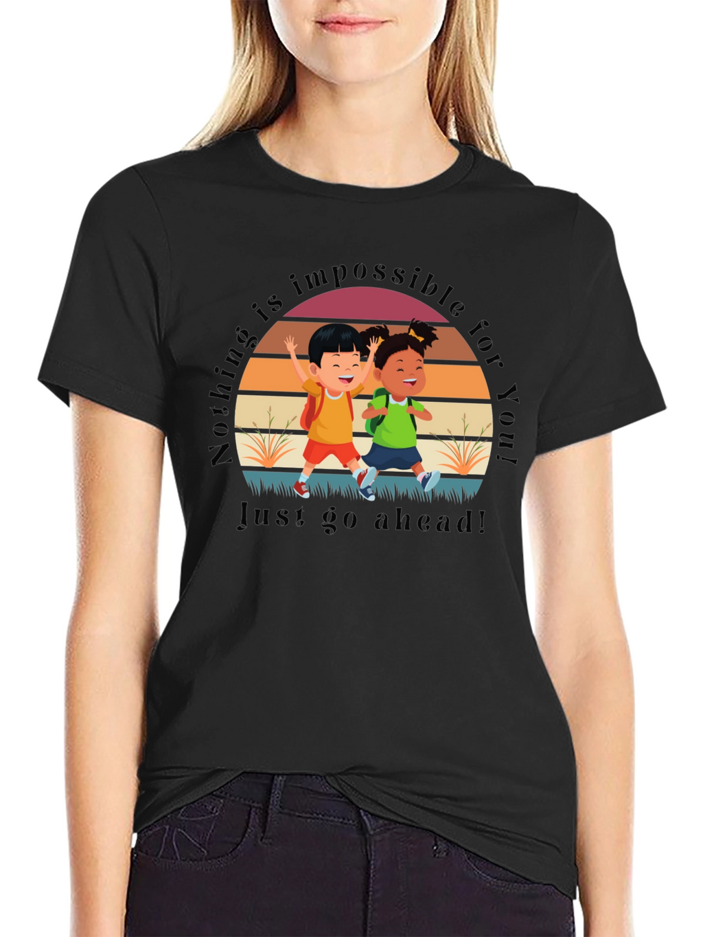 Inspirational Kids Graphic T-Shirt - Nothing is Impossible