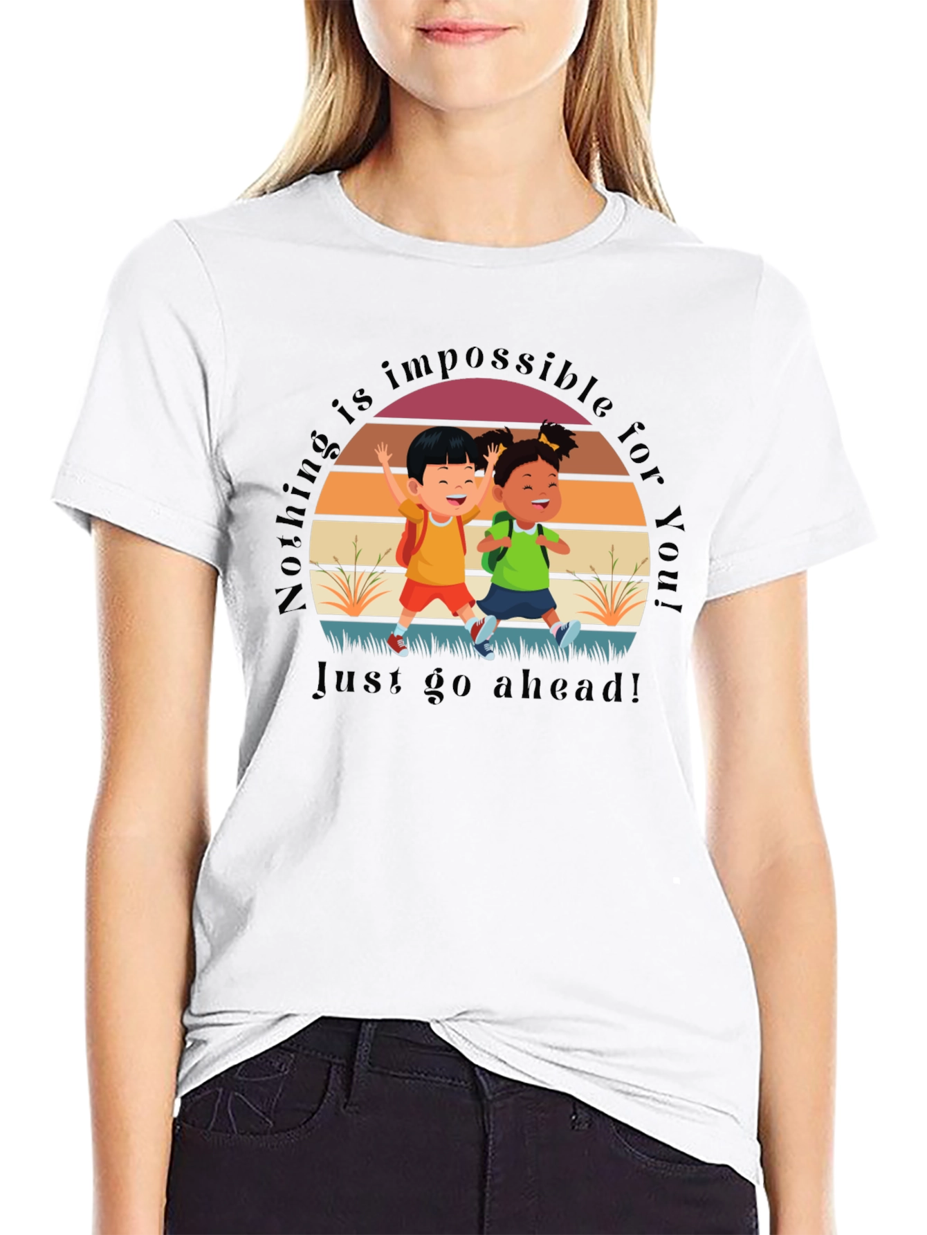 Inspirational Kids Graphic T-Shirt - Nothing is Impossible