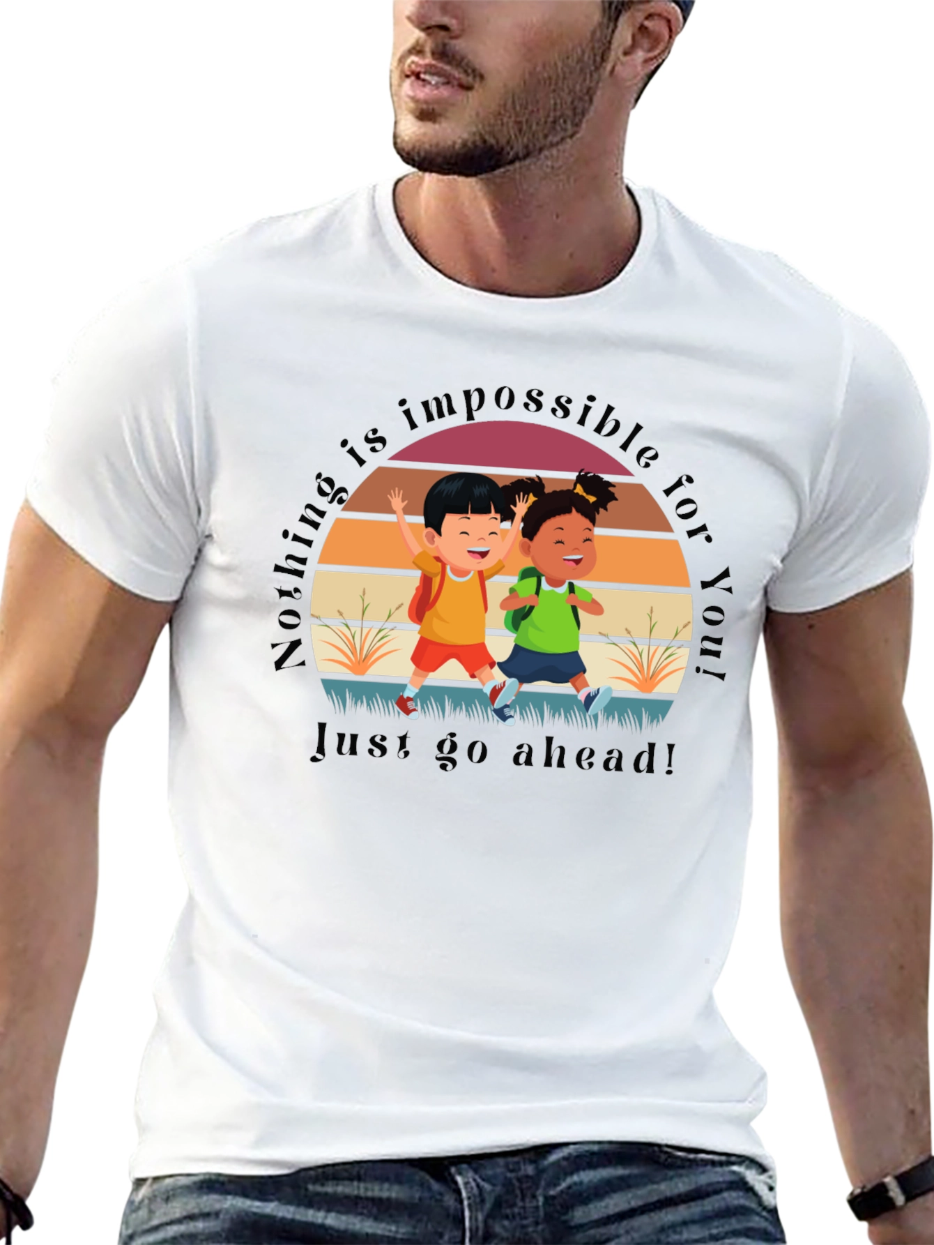 Inspirational Kids Graphic T-Shirt - Nothing is Impossible