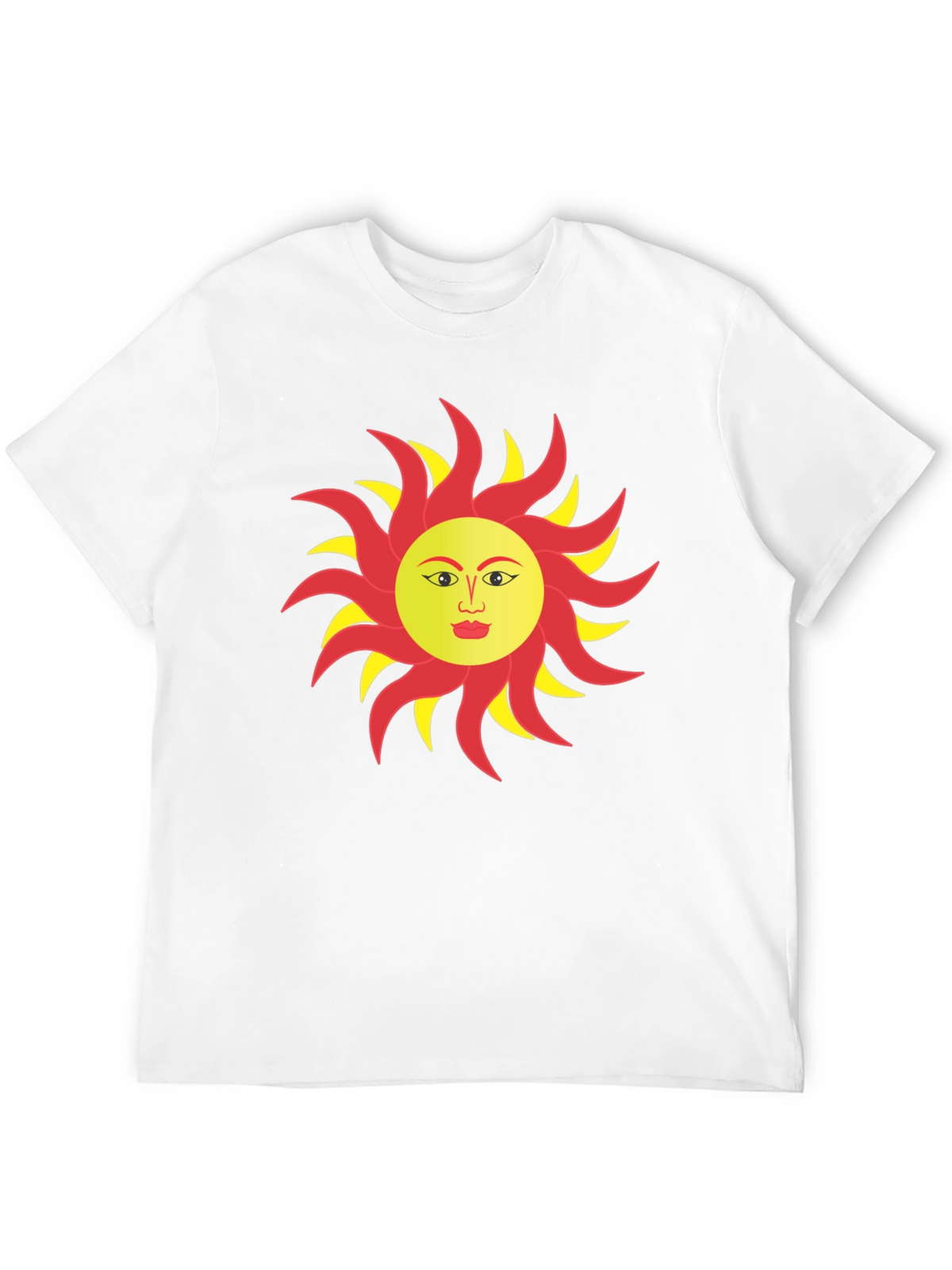 Sun Face Graphic T-Shirt - Bold & Unique Design