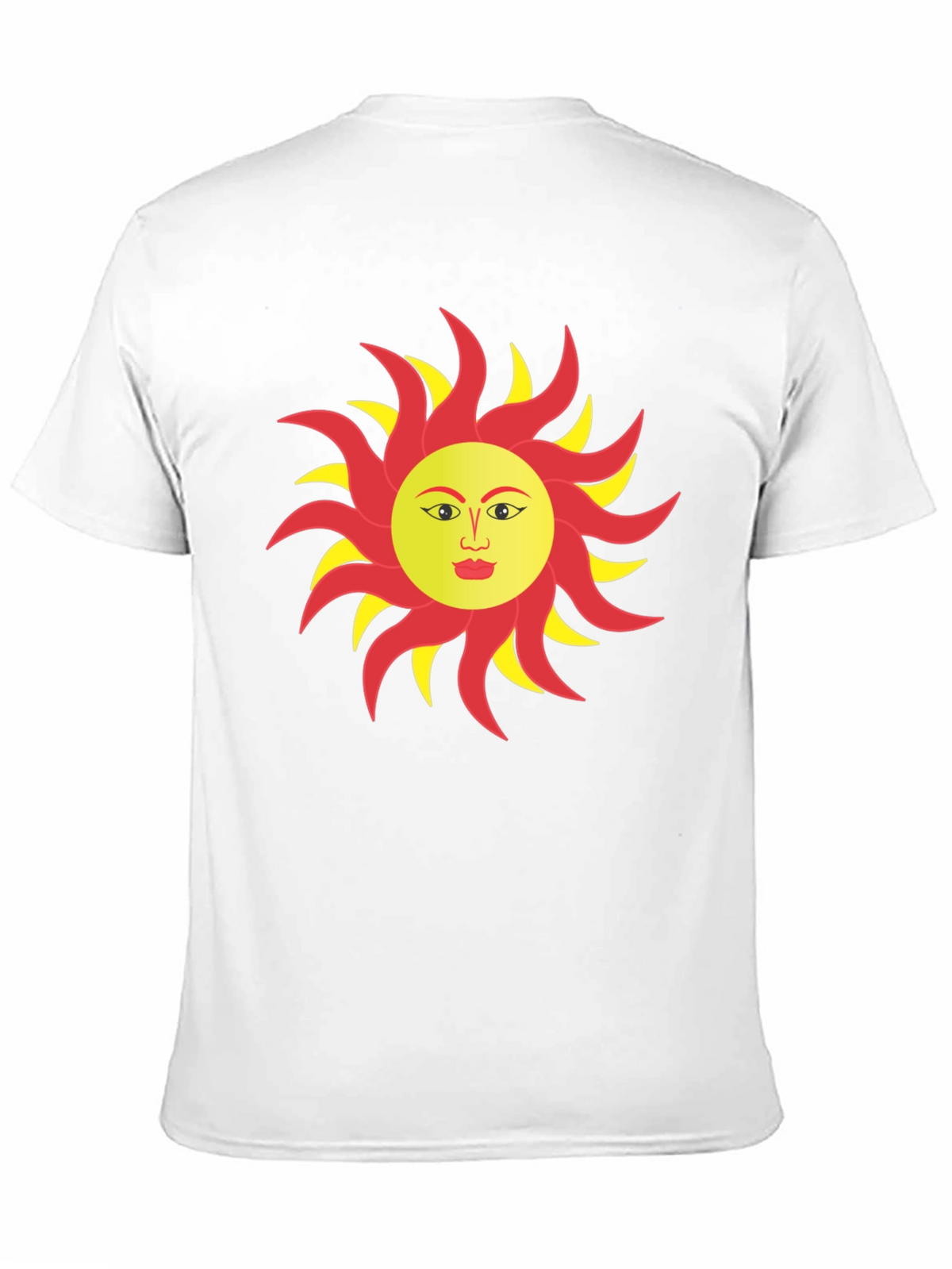 Sun Face Graphic T-Shirt - Bold & Unique Design