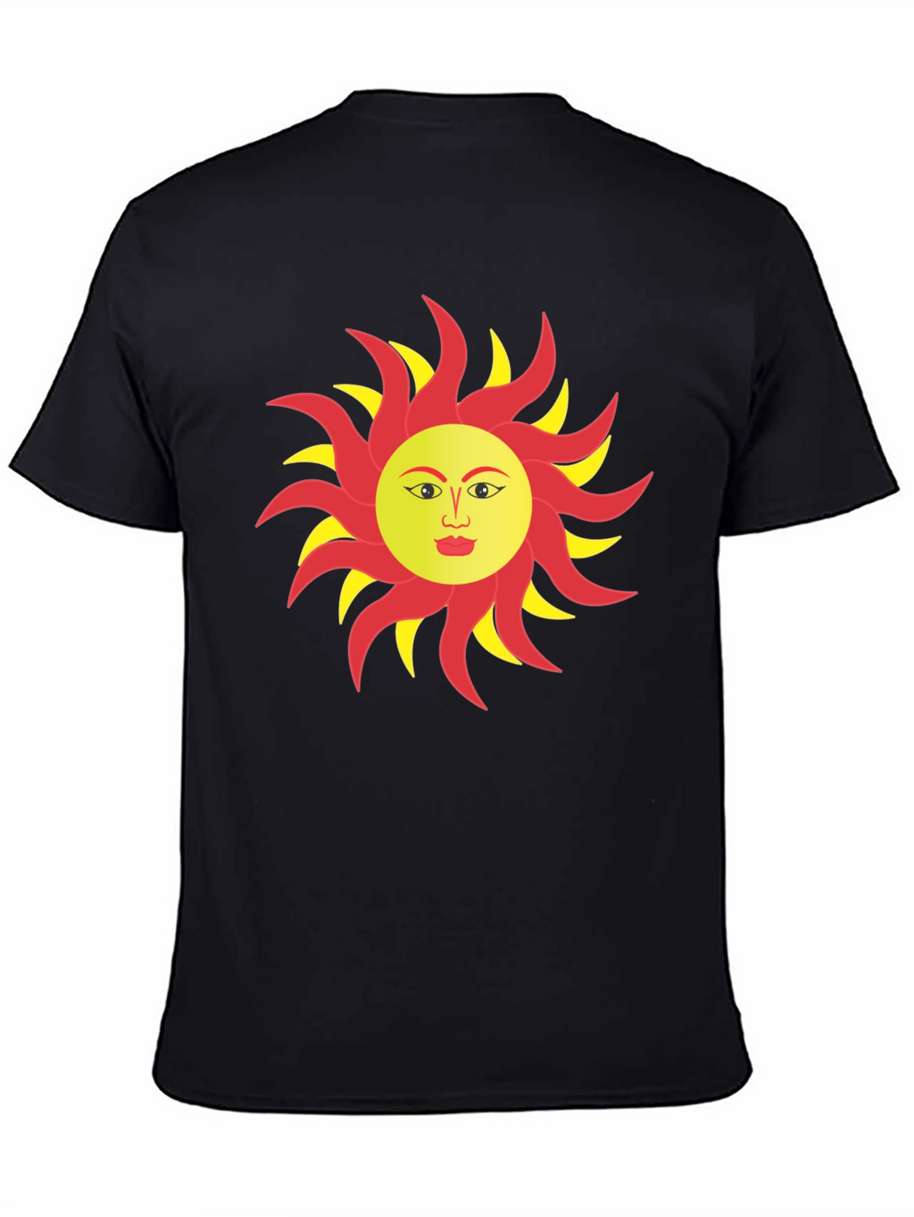 Sun Face Graphic T-Shirt - Bold & Unique Design
