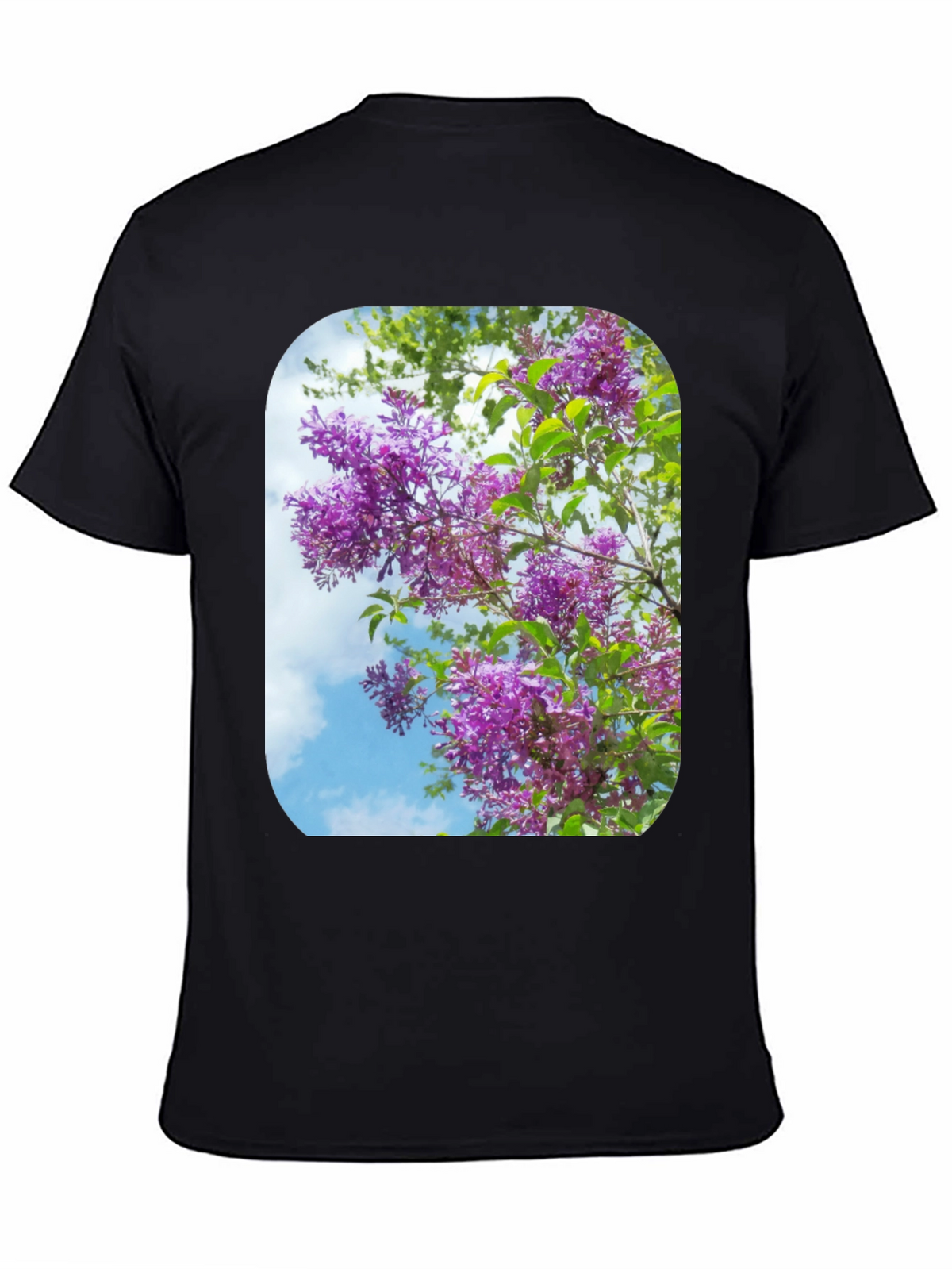 Floral Print Black T-Shirt - Stylish Casual Wear