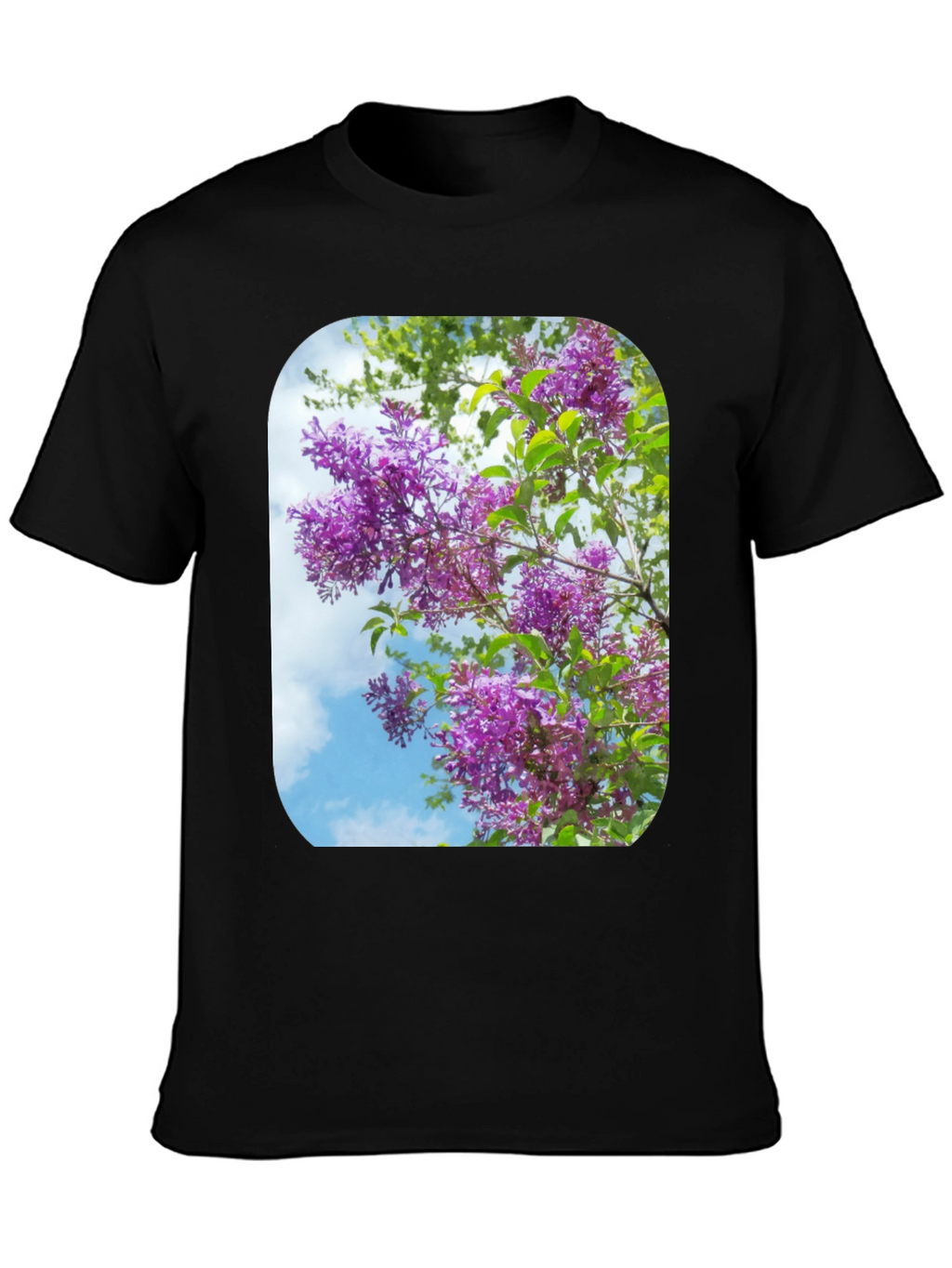 Floral Print Black T-Shirt - Stylish Casual Wear