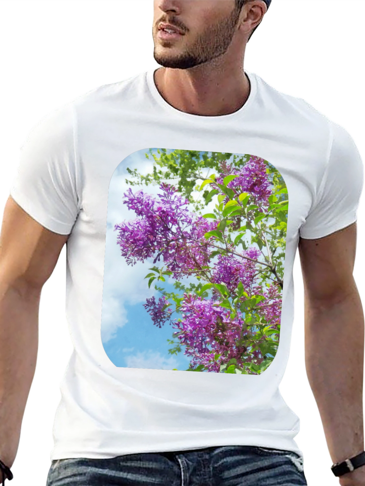 Floral Print Black T-Shirt - Stylish Casual Wear