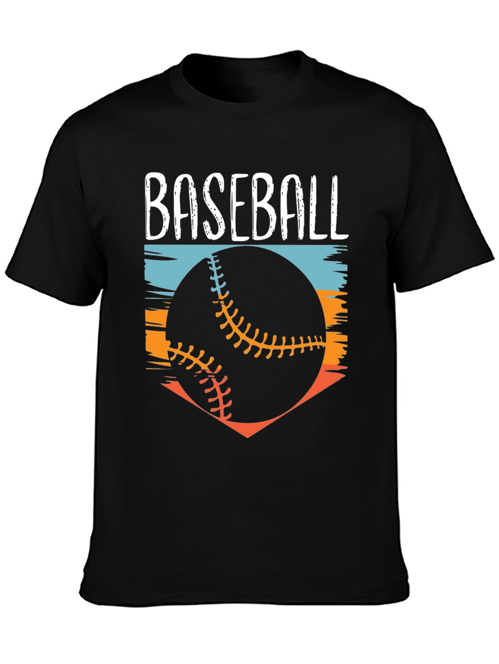 Baseball Graphic Tee - Black